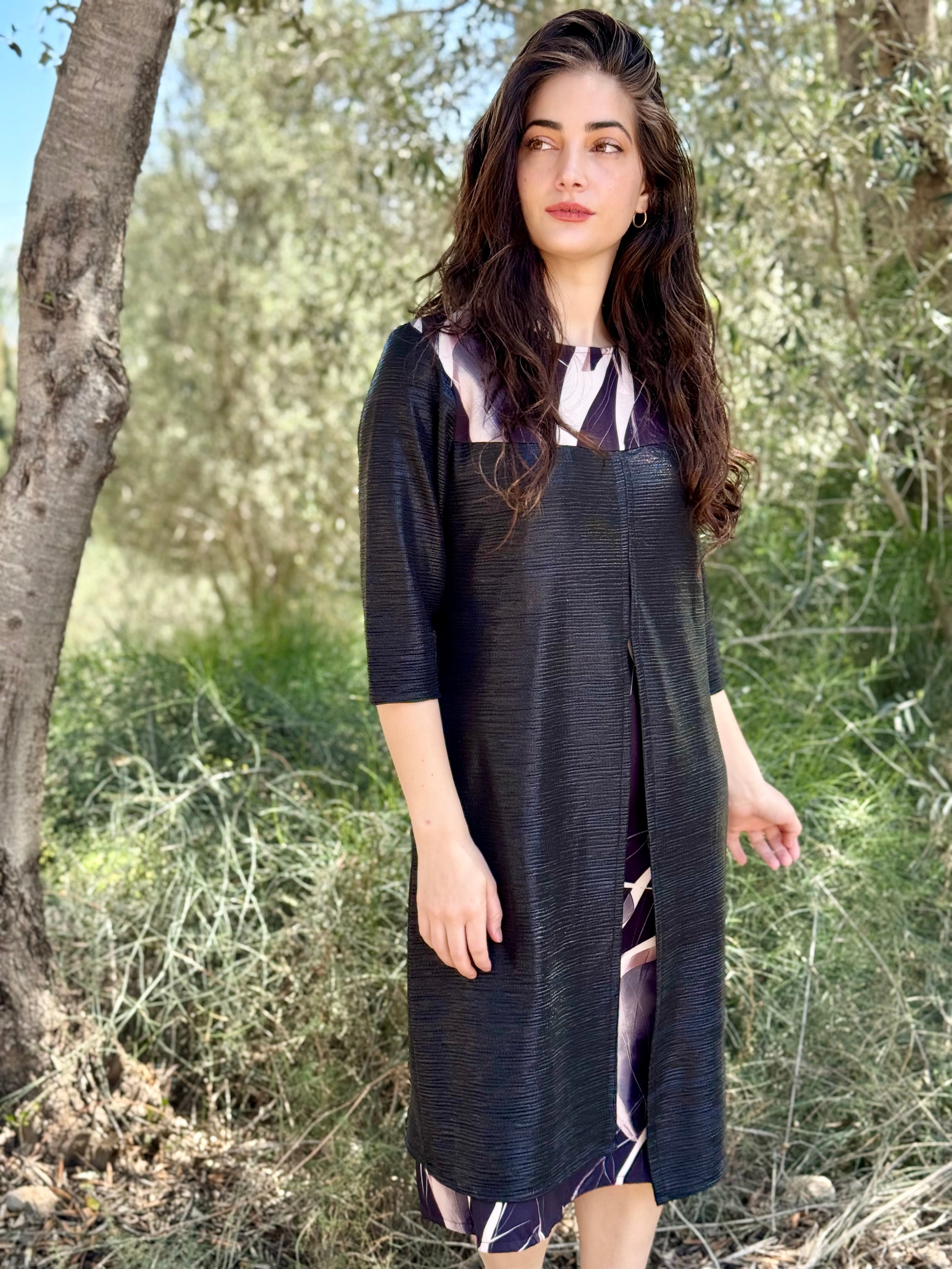 שמלת עדנה שחורה (7819561238704)