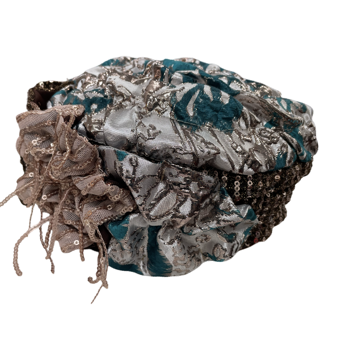 ברט מכווץ זהב טורקיז (7817943777456)