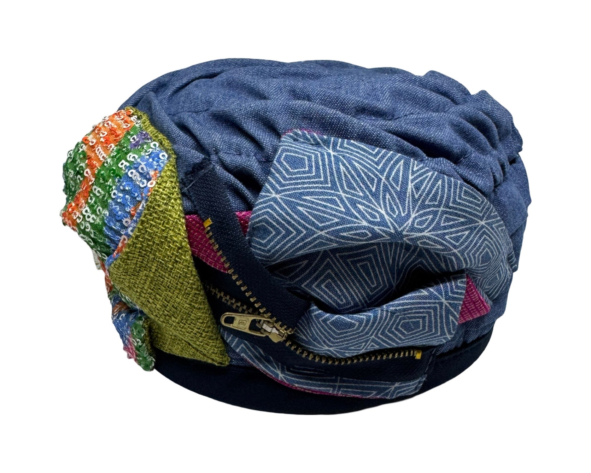 ברט מכווץ רוכסן ג׳ינס צבעוני (7935496159408)