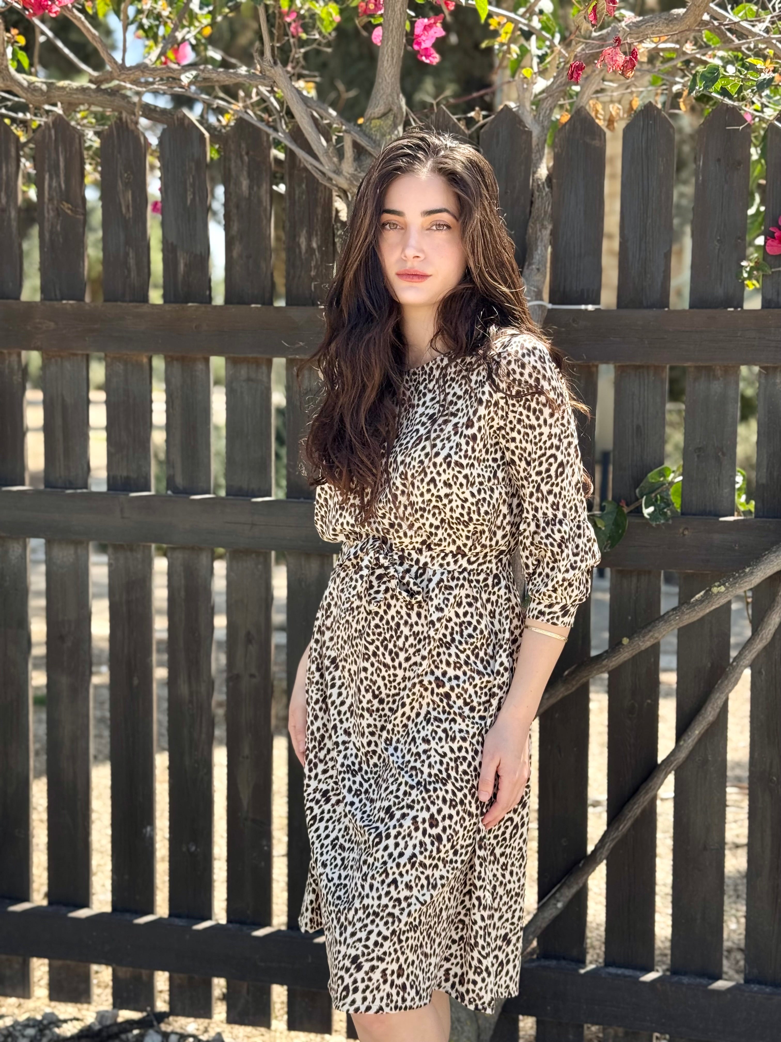 שמלת מיכאלה מנומר (7819558748336)