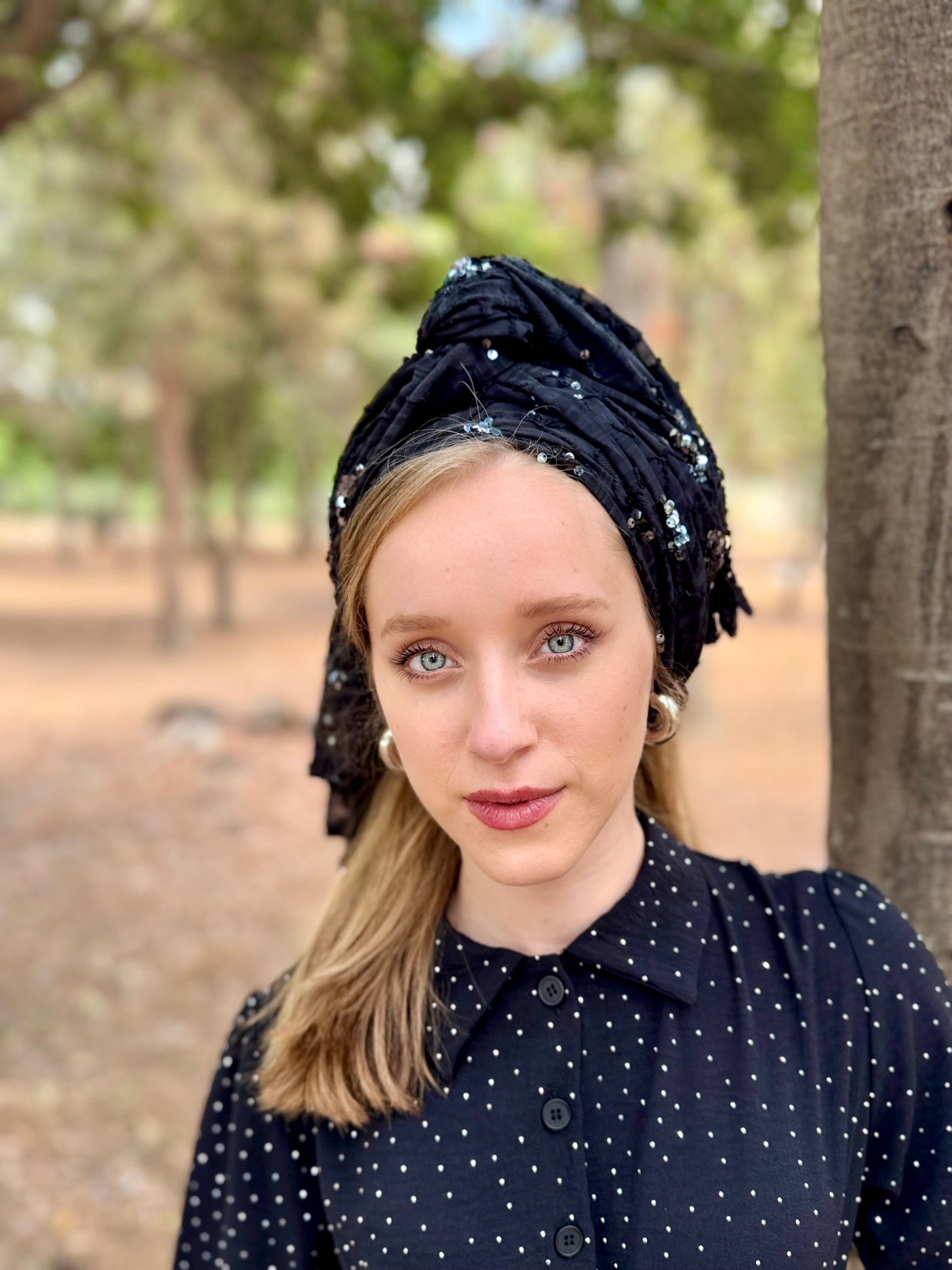 מטפחת ביוטי שחורה לונג (7942866534576)