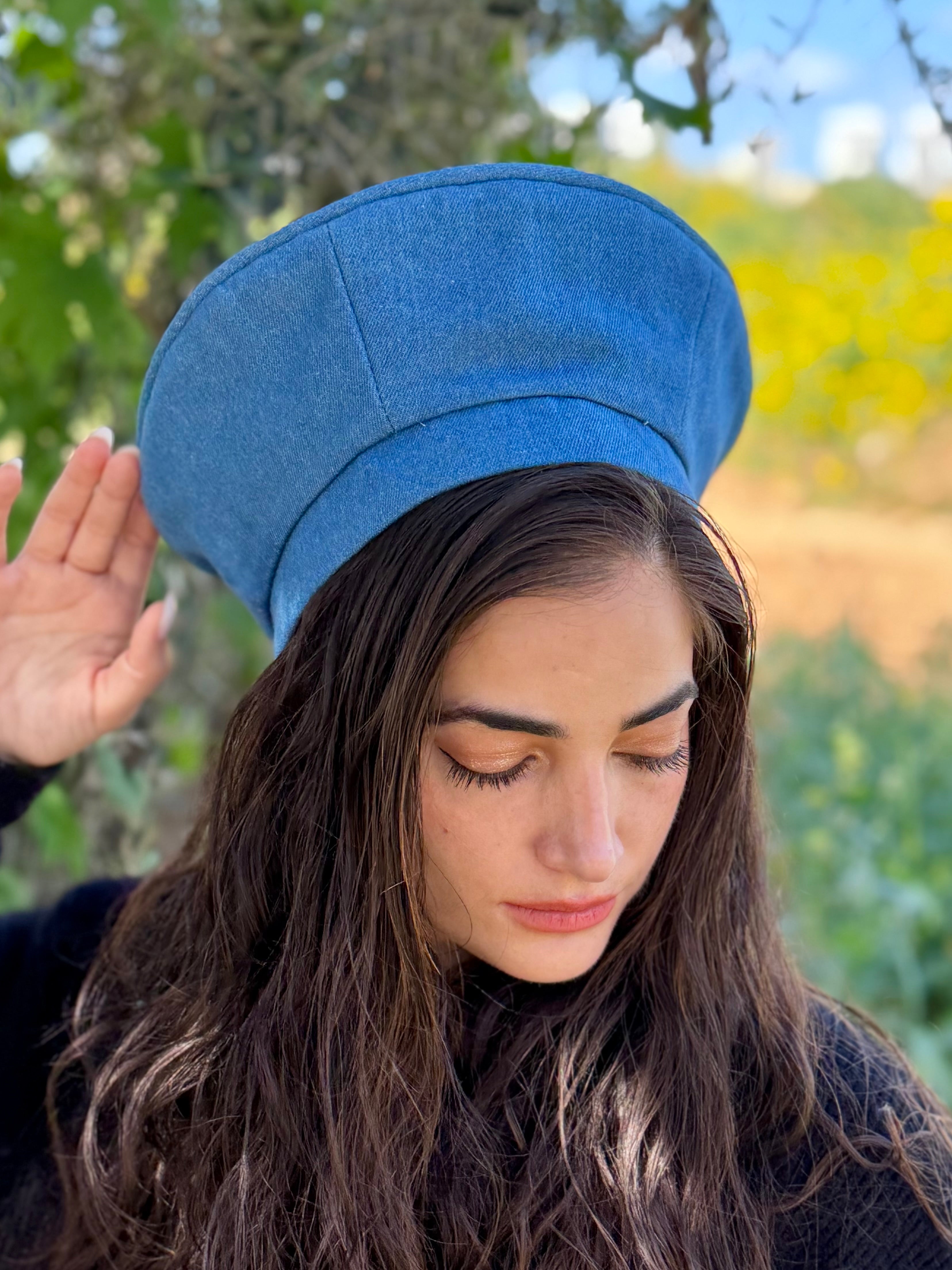 כובע שיק ג׳ינס כחול בהיר