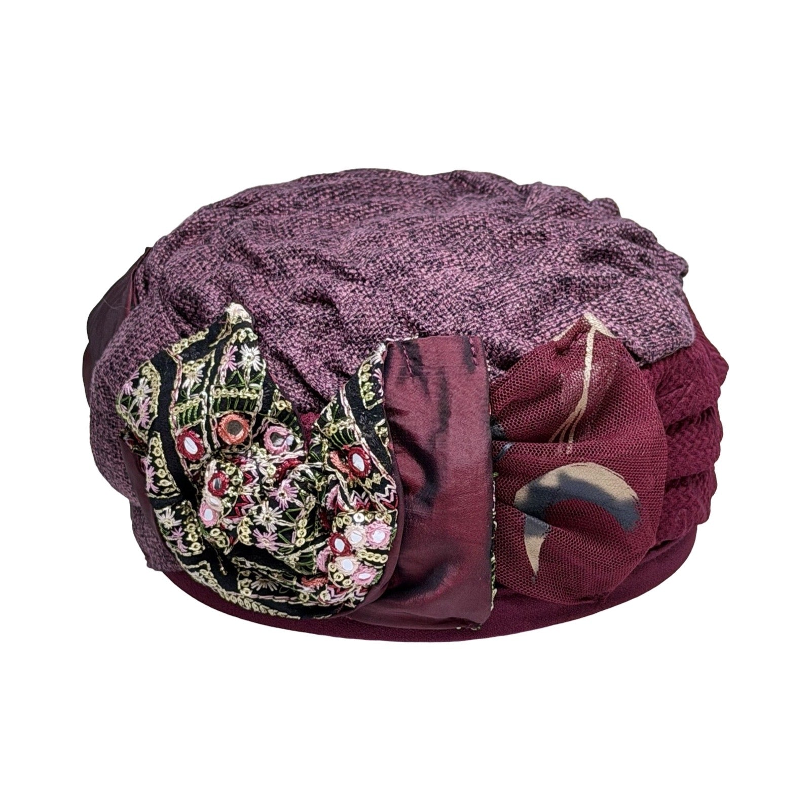 ברט מכווץ שושן בורדו זהב