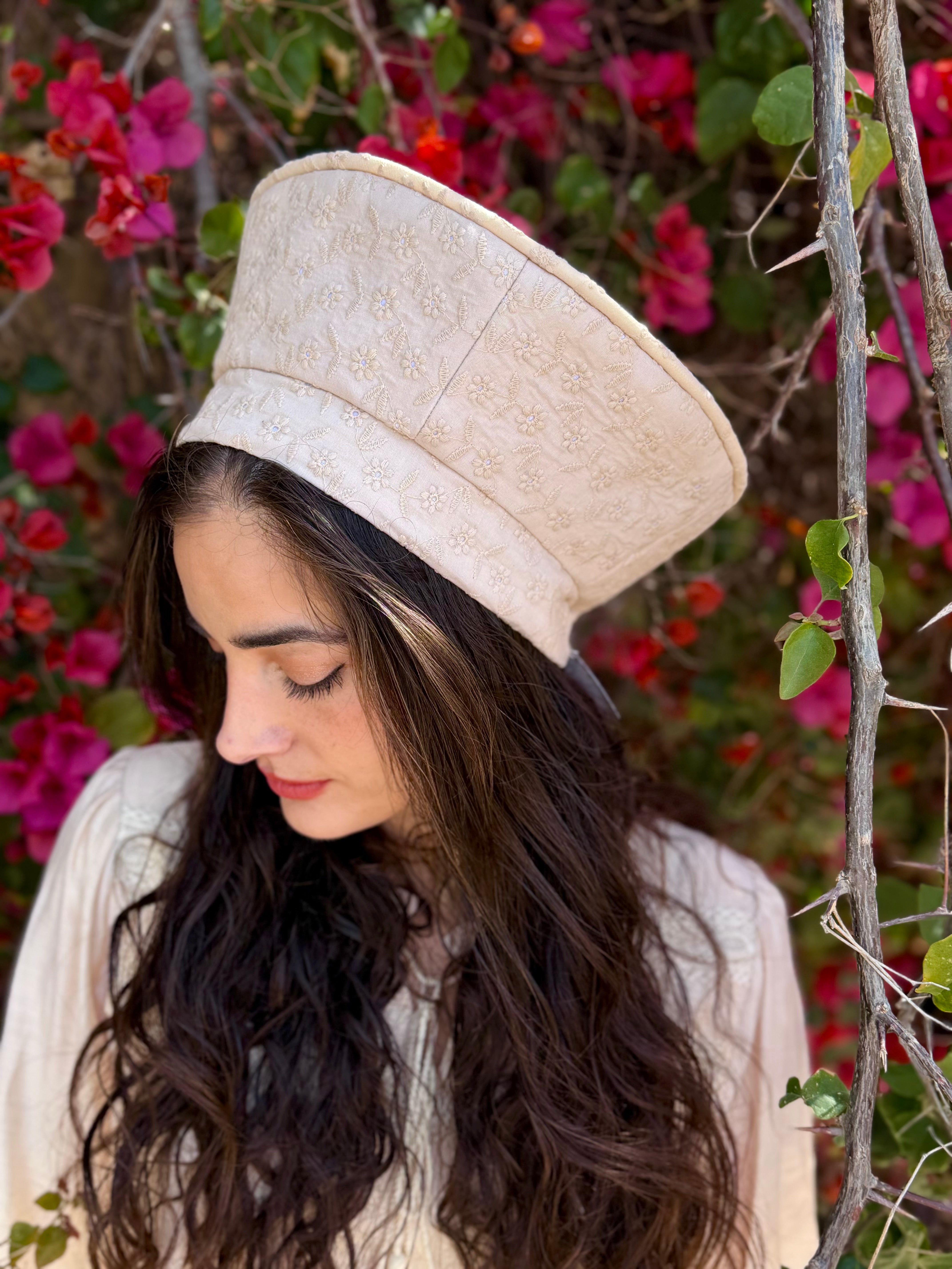 כובע שיק כפרי בז׳