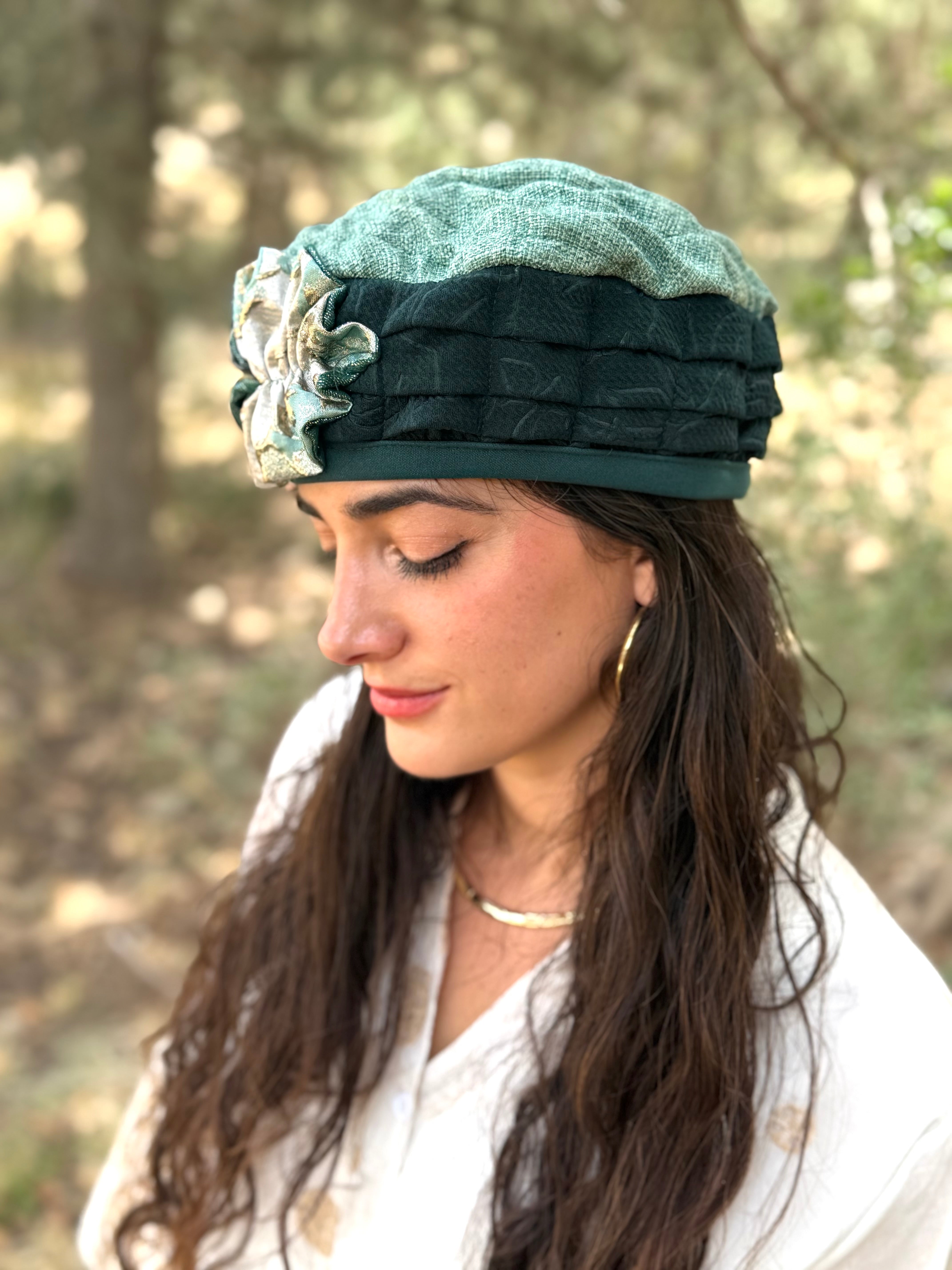 ברט מכווץ עלים אלגנט ירוק