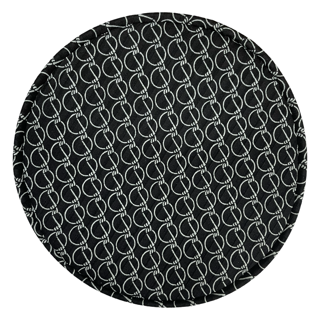  כובע שיק קומפורט עיגולים שחור לבן (7878146785456)