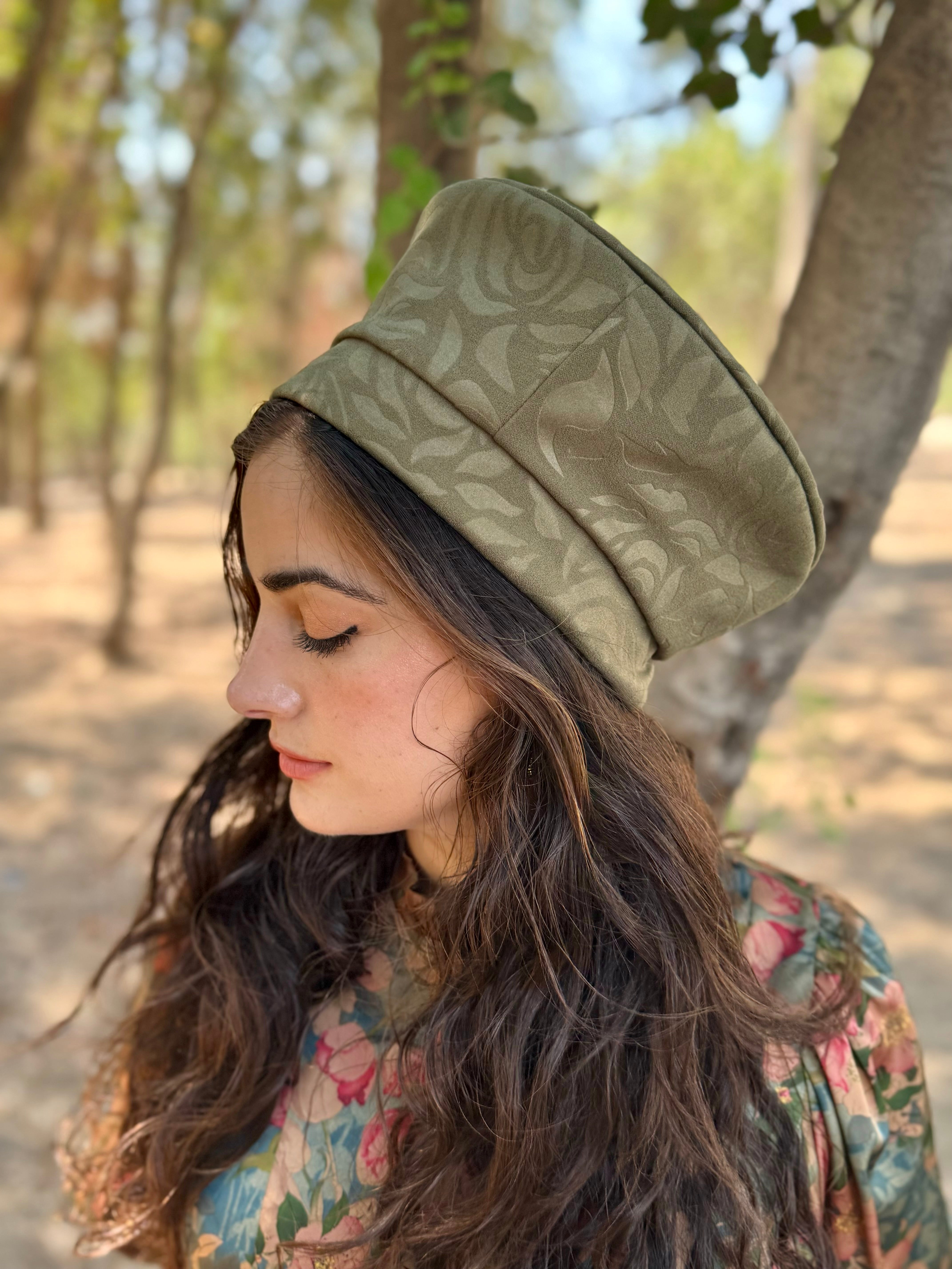  כובע שיק קומפורט זית (7900027846832)