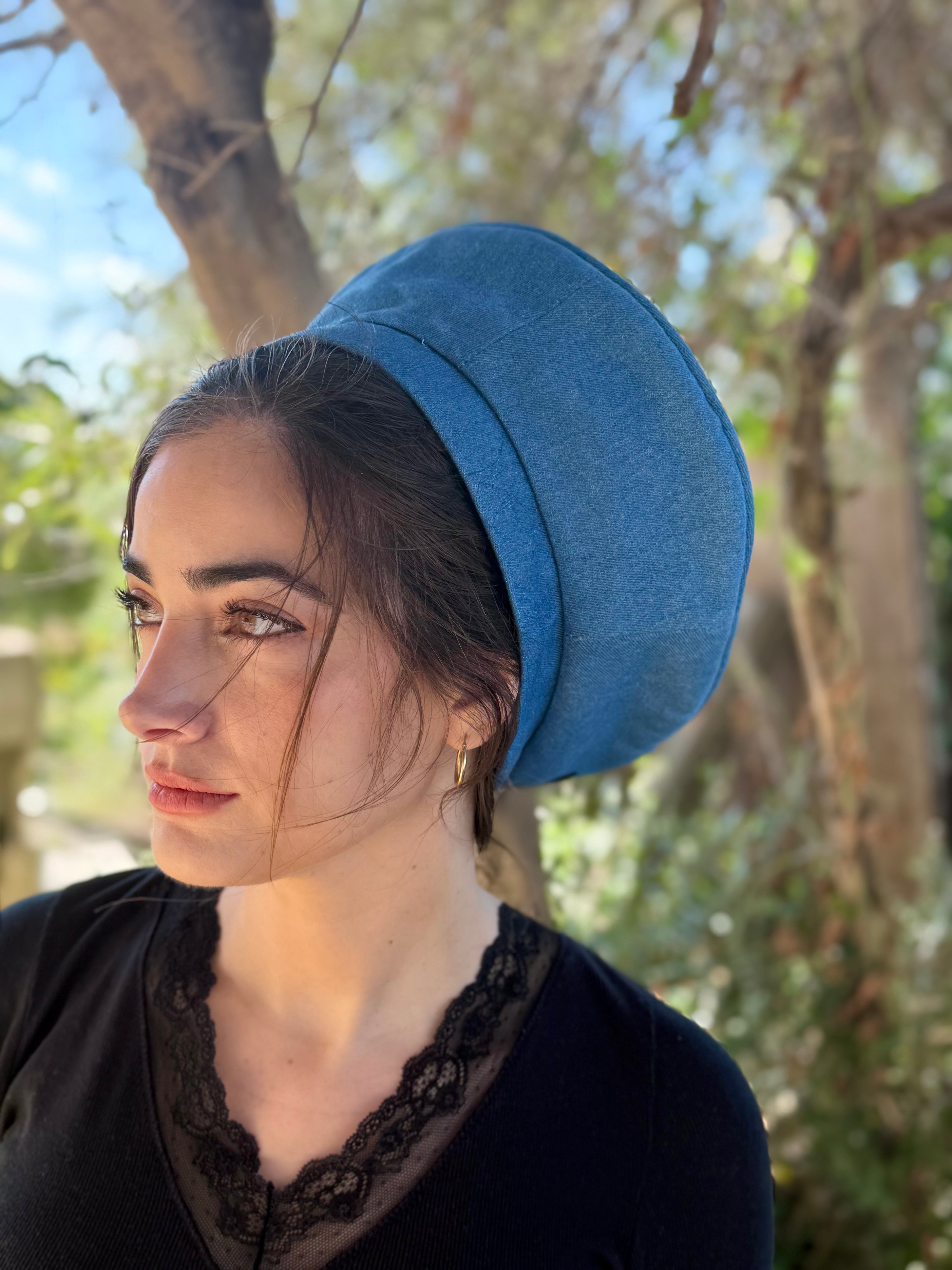 כובע שיק ג׳ינס כחול בהיר