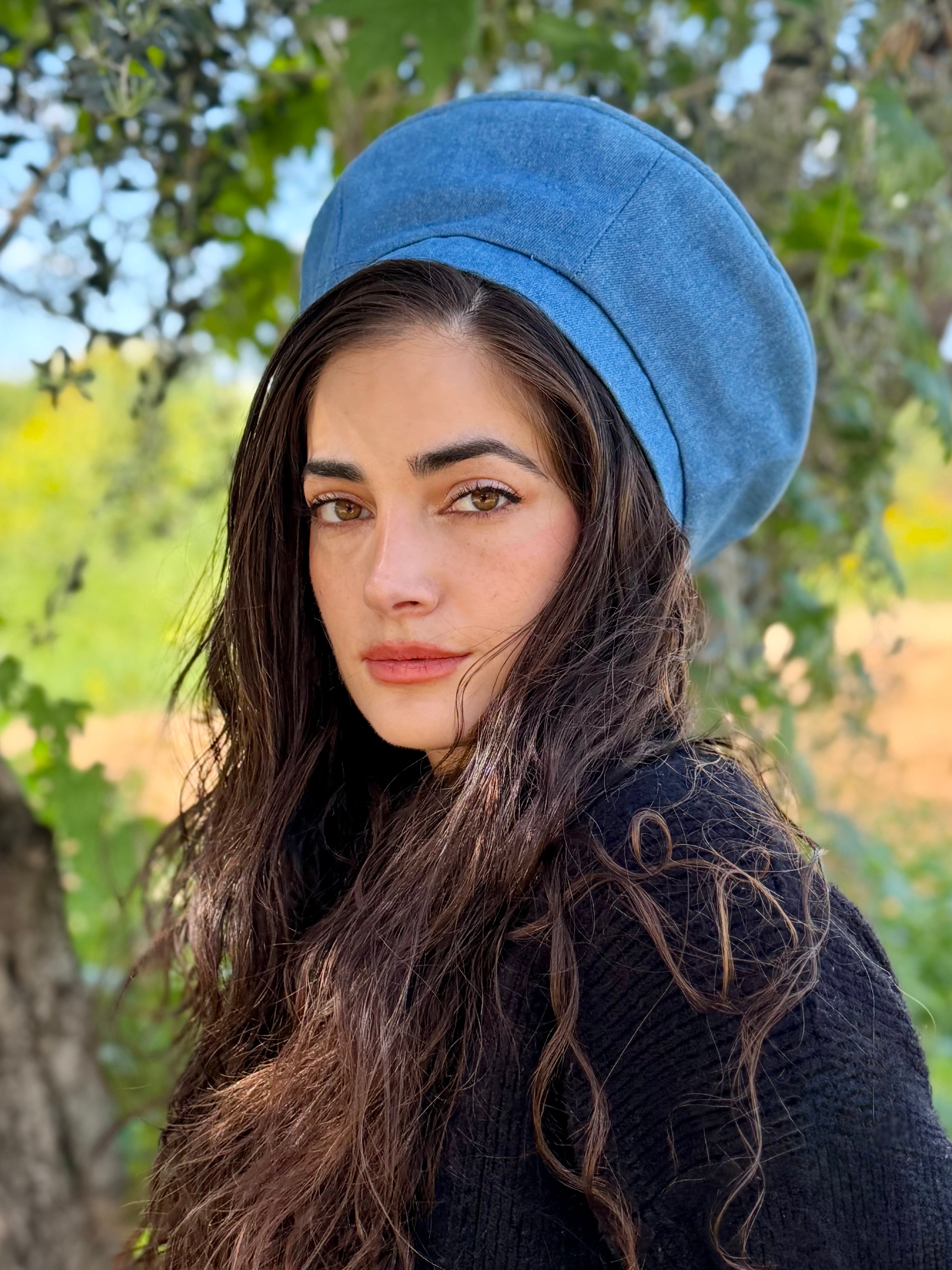 כובע שיק ג׳ינס כחול בהיר
