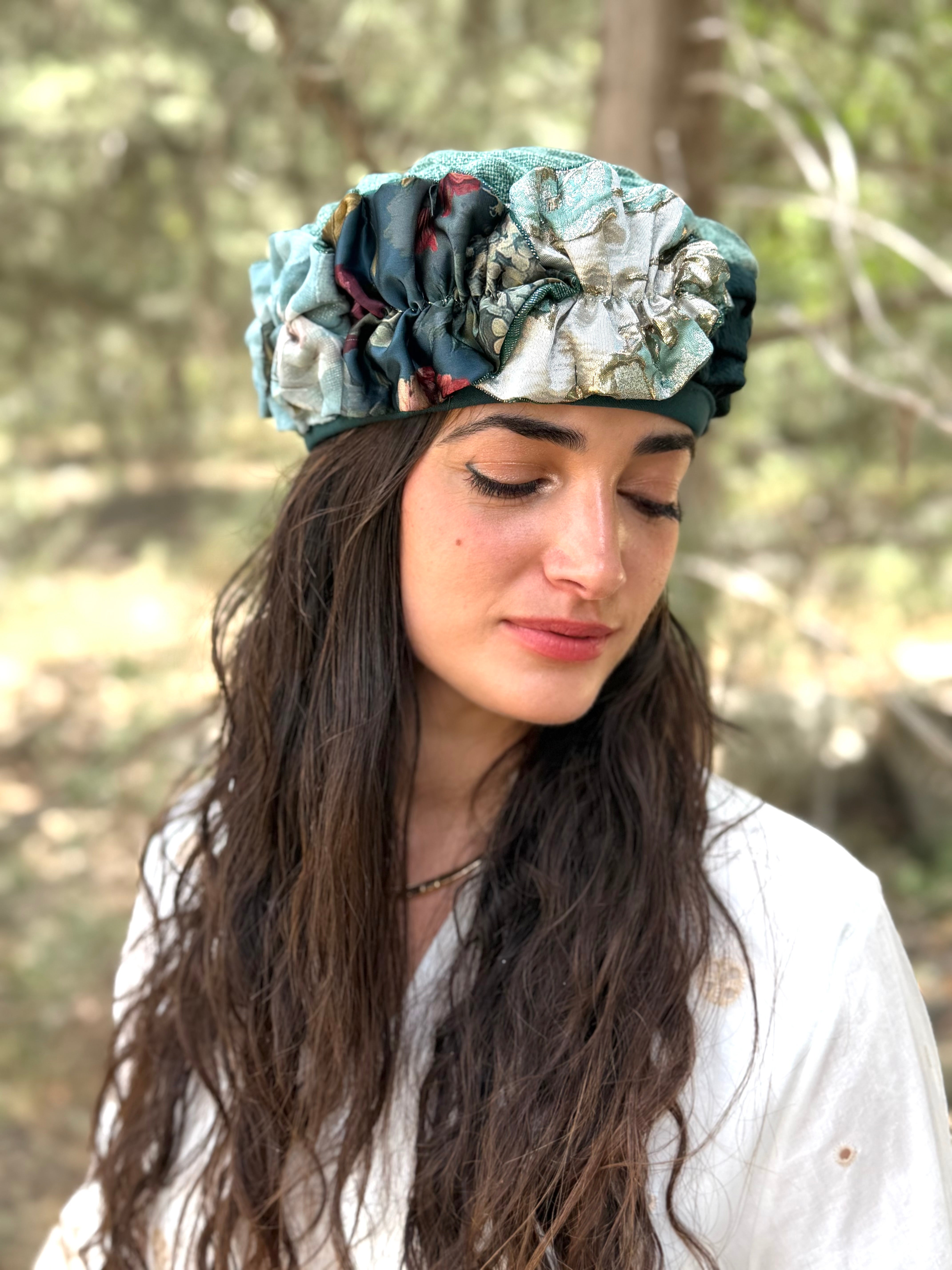 ברט מכווץ עלים אלגנט ירוק
