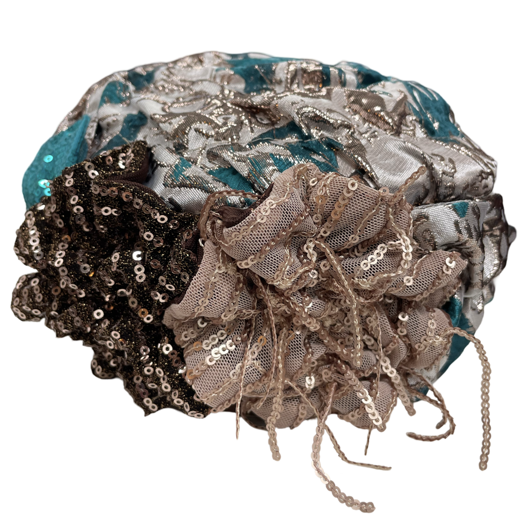 ברט מכווץ זהב טורקיז (7817943777456)