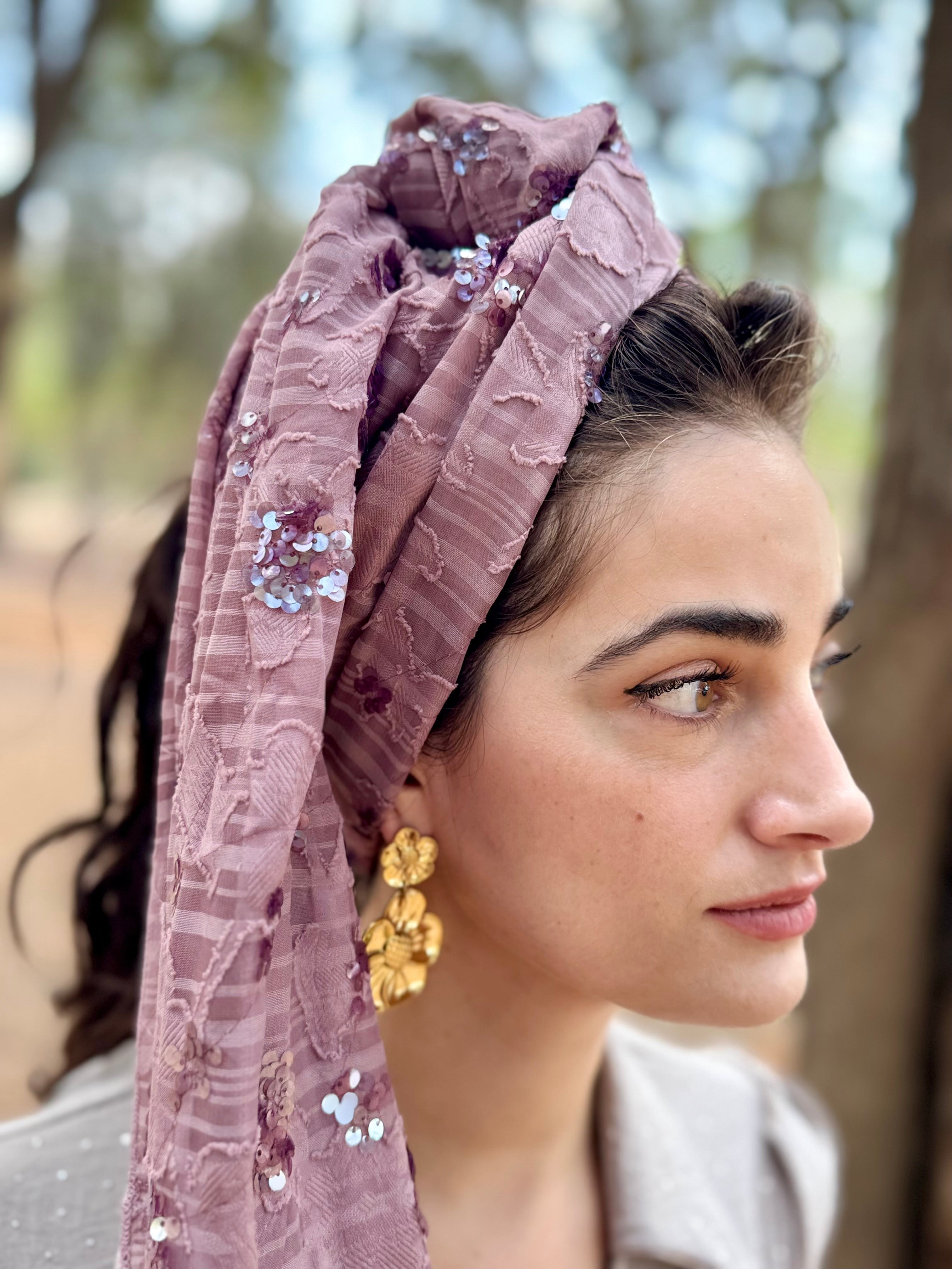 מטפחת ביוטי סגול-עתיק לונג (7942889570480)