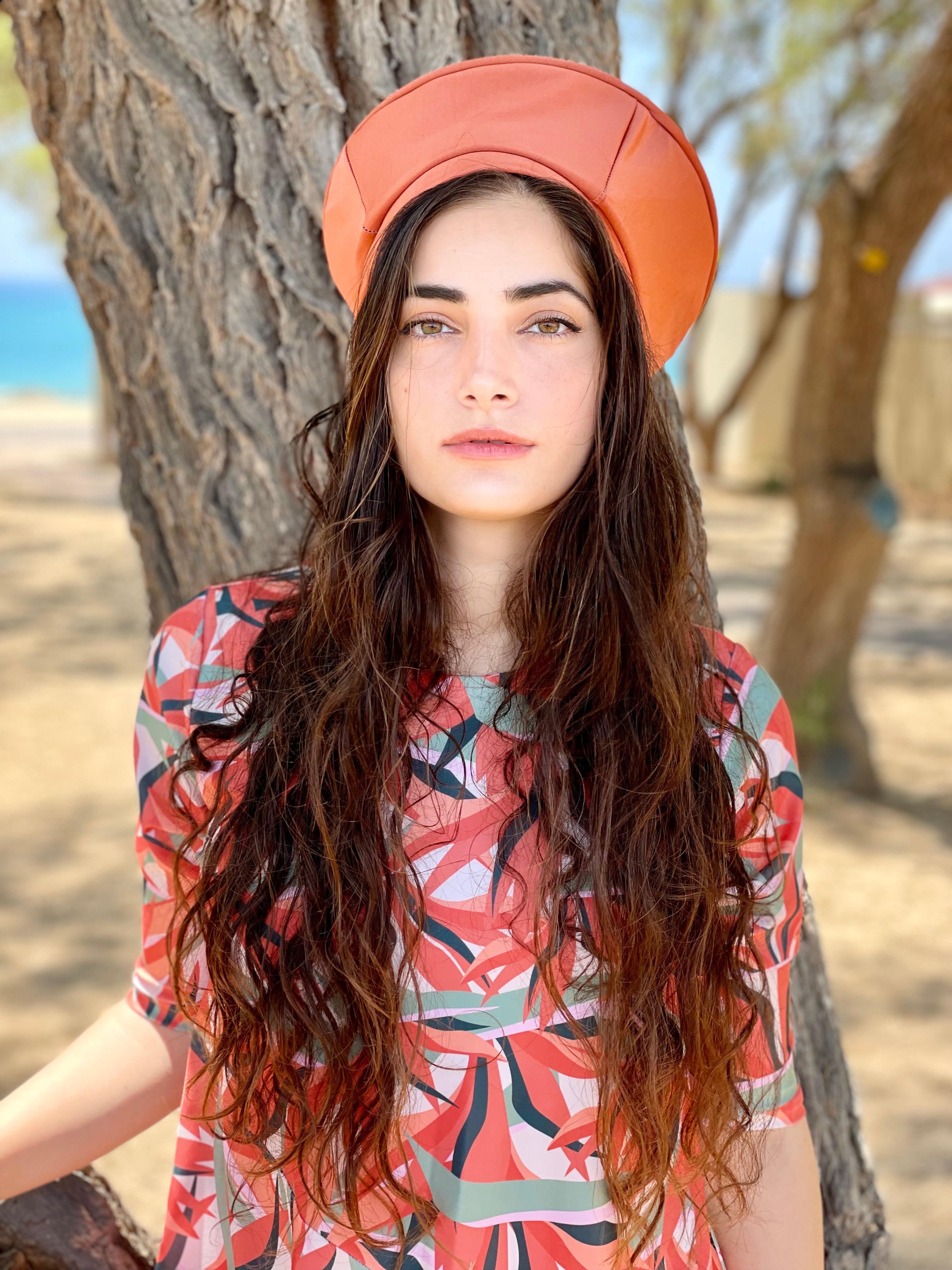 כובע שיק קומפורט בגד-ים כתום
