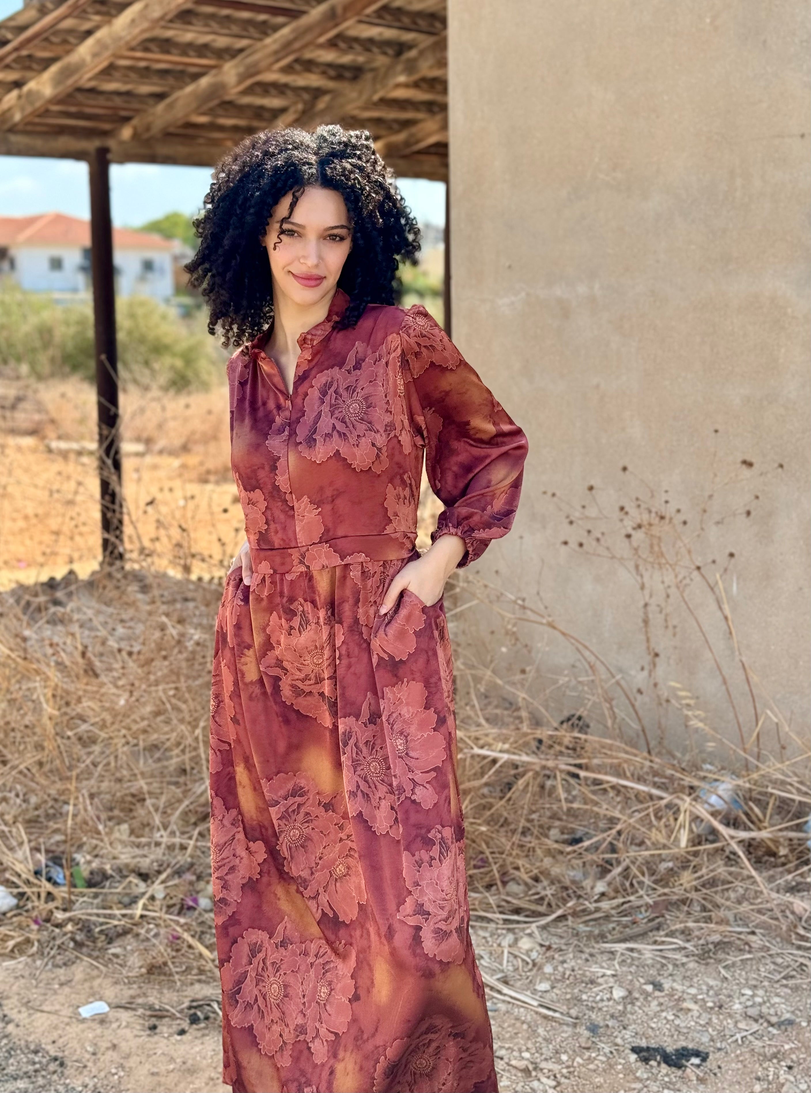 שמלת יאנה פרחוני (7724936462512)