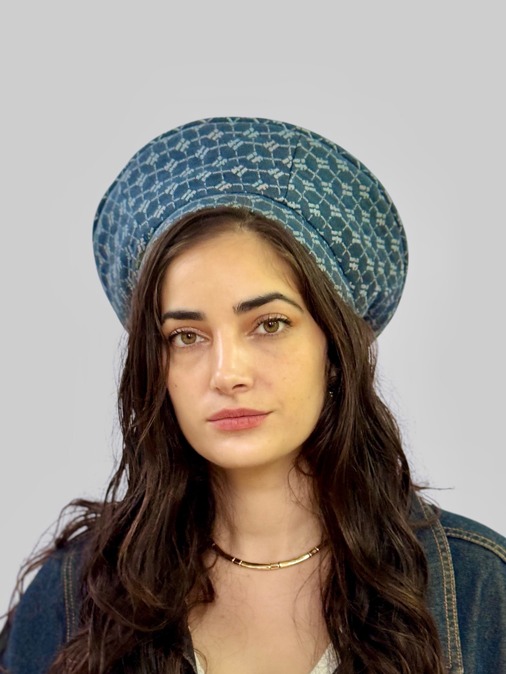 כובע שיק ג׳ינס גאומטרי