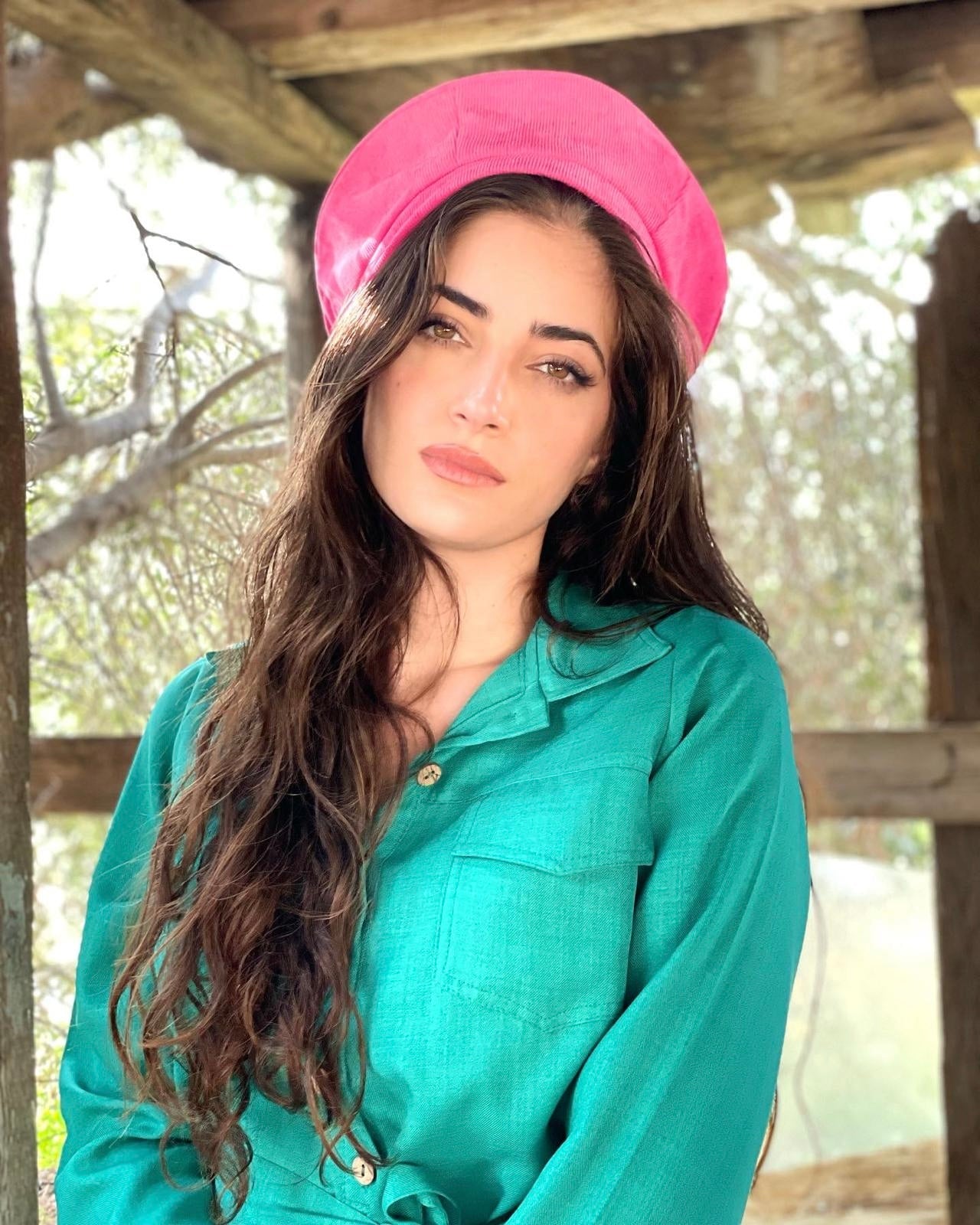 כובע שיק פשתן פוקסיה