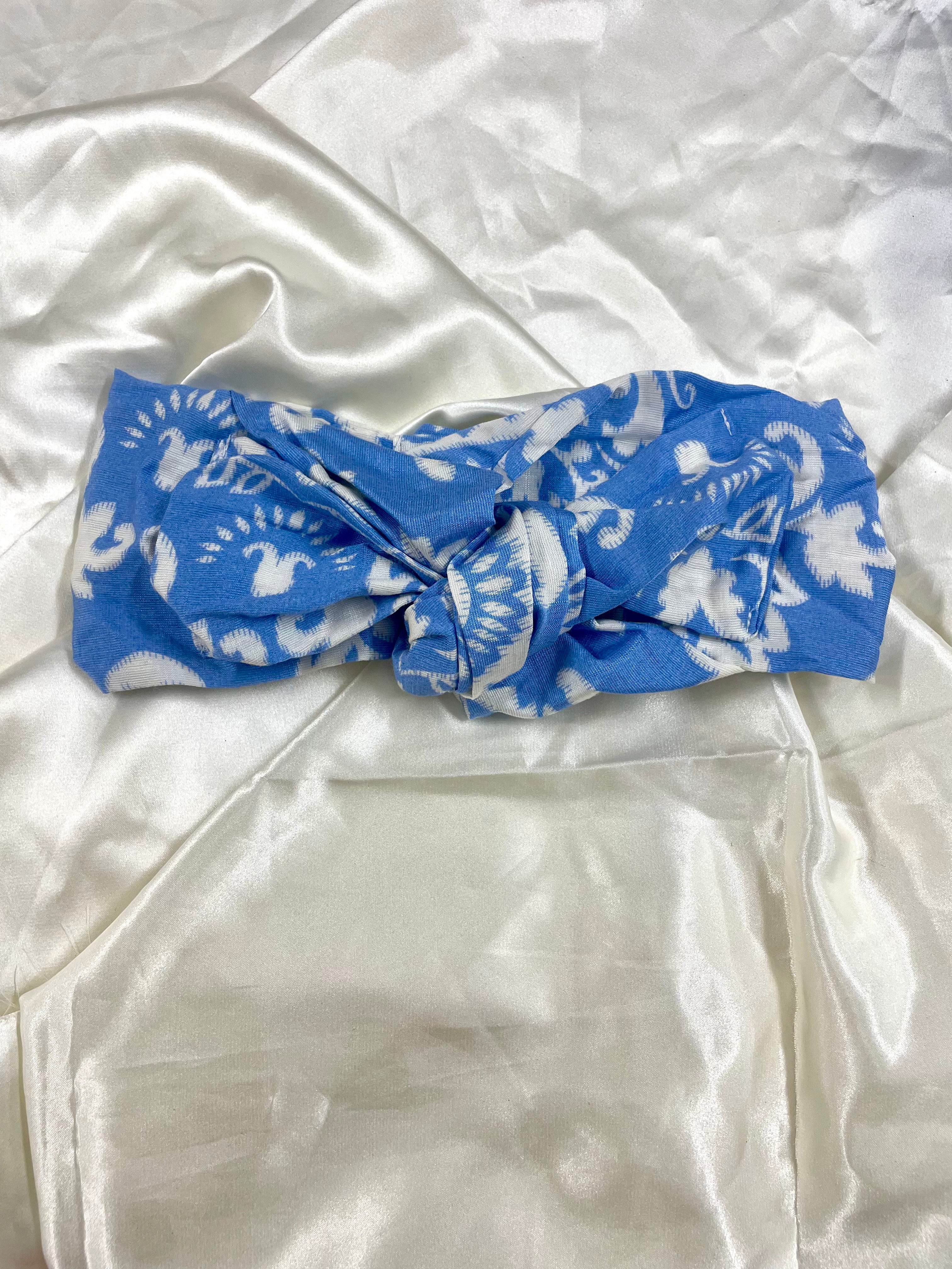 סרט סקוץ' קשור תכלת פרחוני E22 (7903902433456)