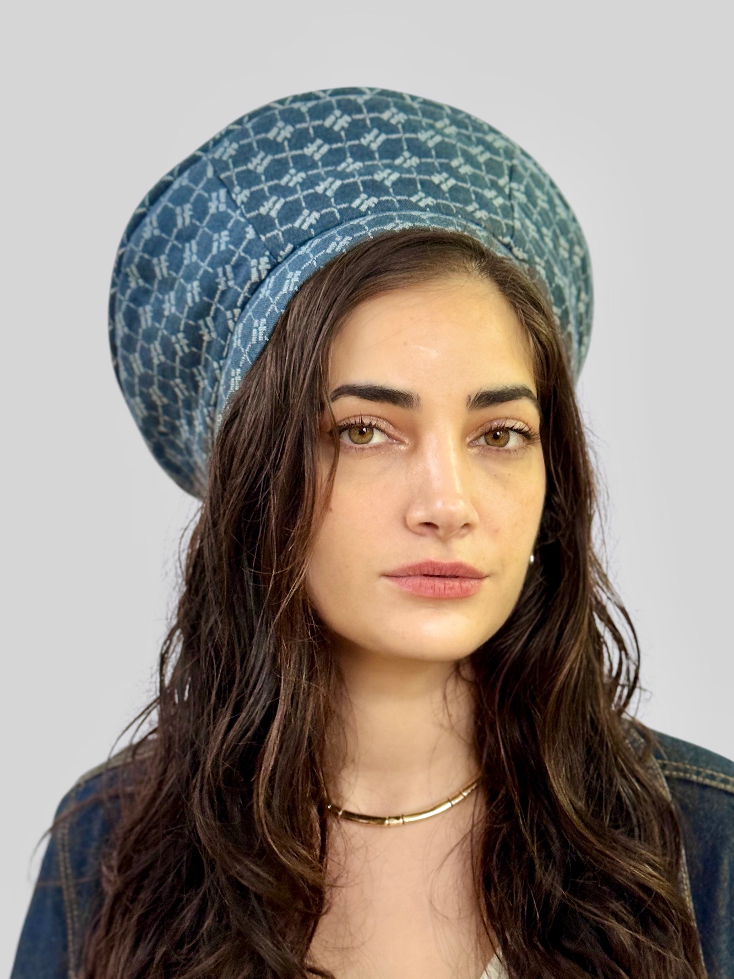 כובע שיק ג׳ינס גאומטרי