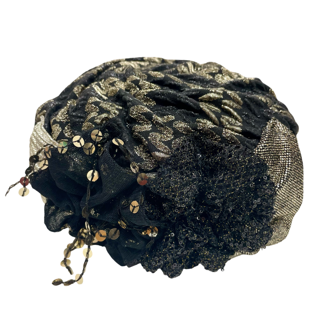 ברט מכווץ פרחים ברוקרד זהב (7903264604336)