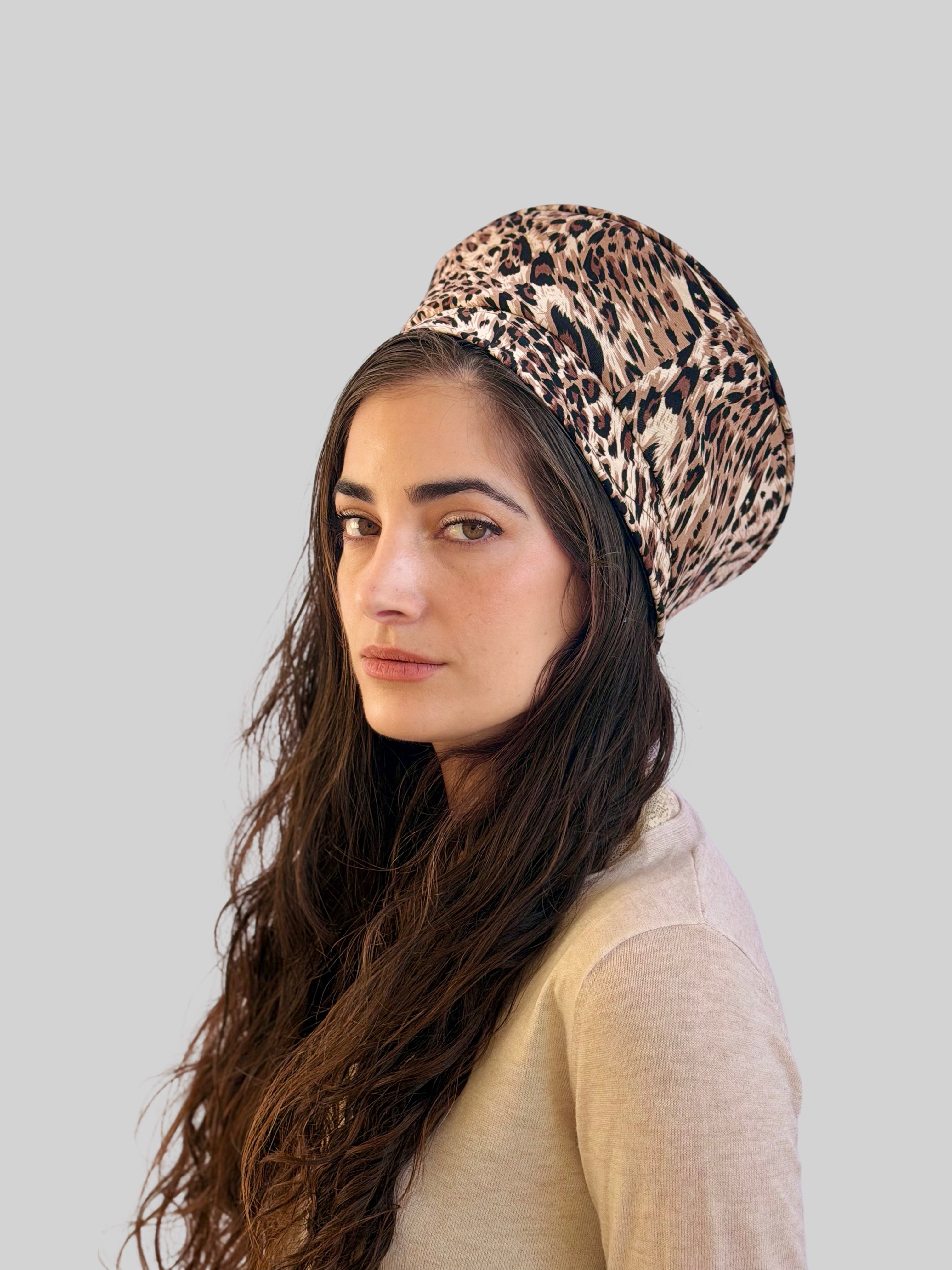 כובע שיק קומפורט מנומר חום