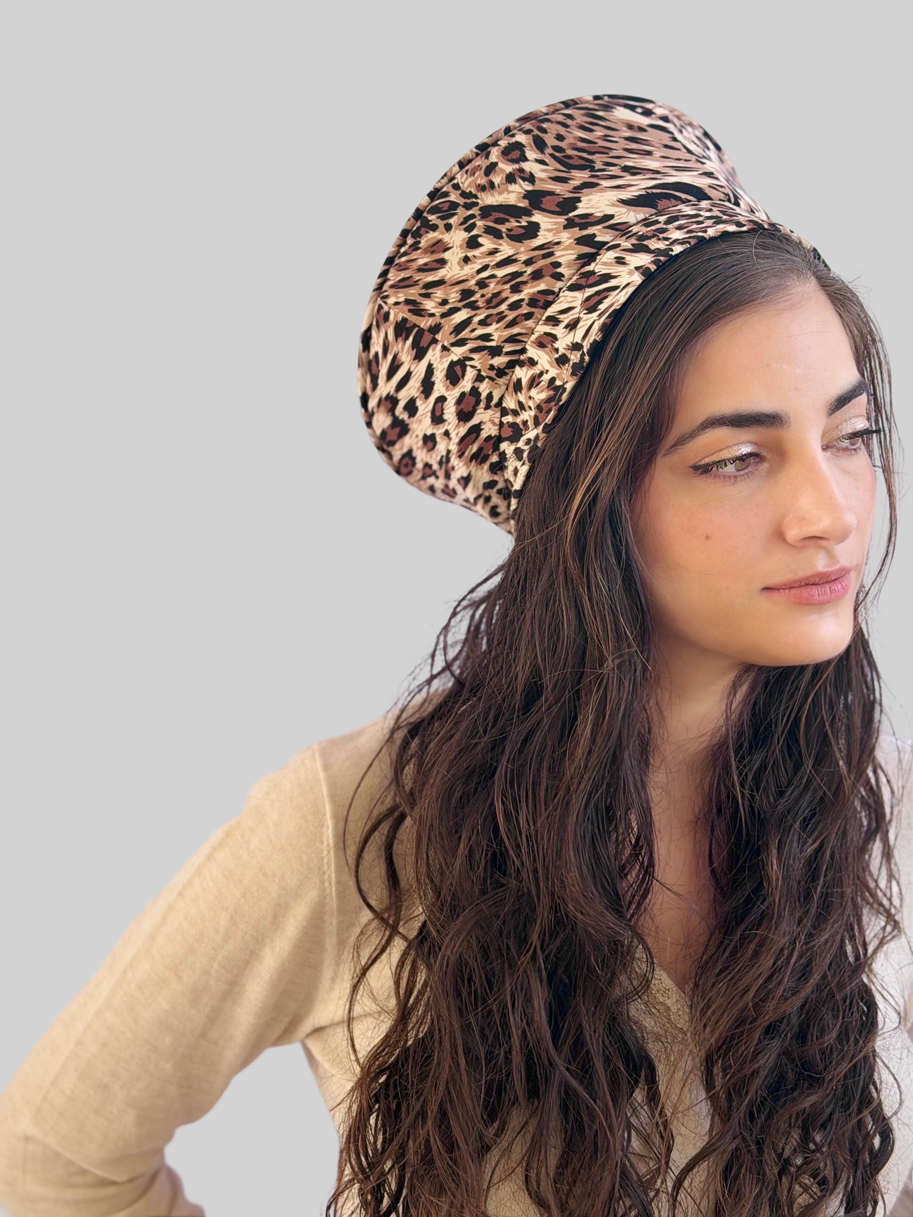 כובע שיק קומפורט מנומר חום