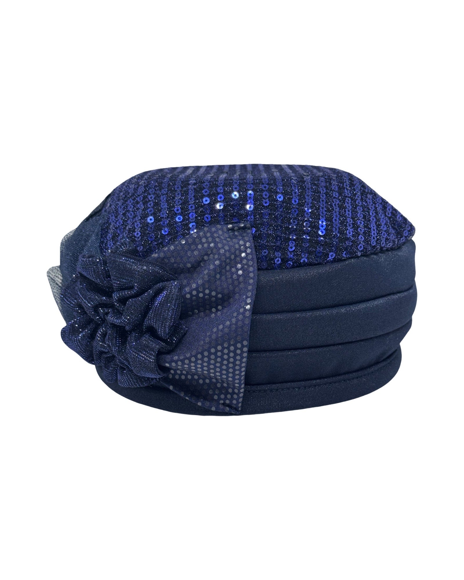 ברט קלאסי עלי כותרת אלגנט פייטים כחול (7953750196400)