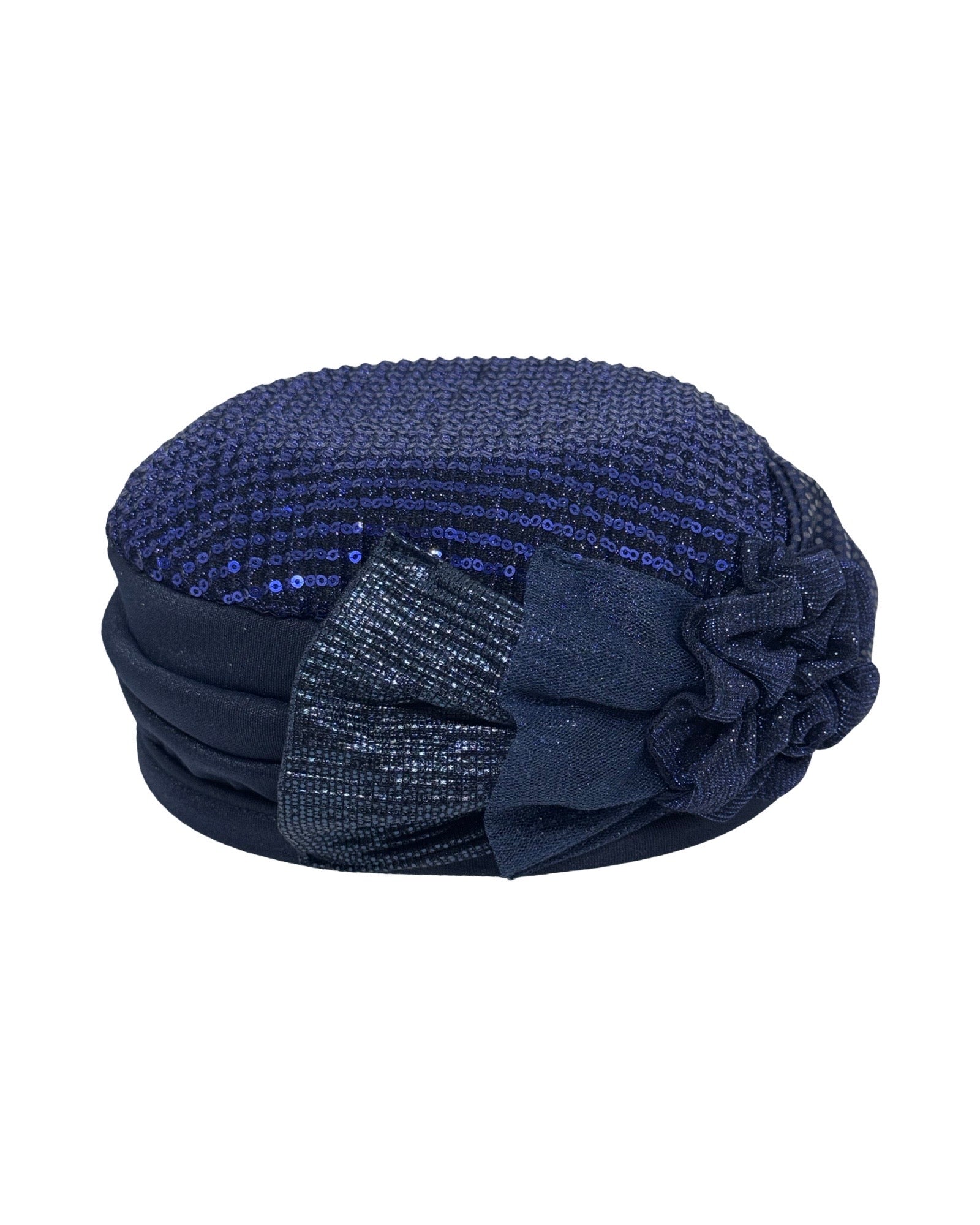 ברט קלאסי עלי כותרת אלגנט פייטים כחול (7953750196400)