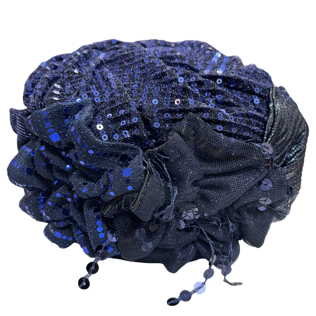 ברט מכווץ פייטים כחול (7817943482544)