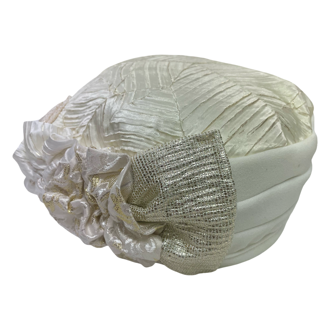 ברט קלאסי פרחים פליסה שמנת (7856262381744)