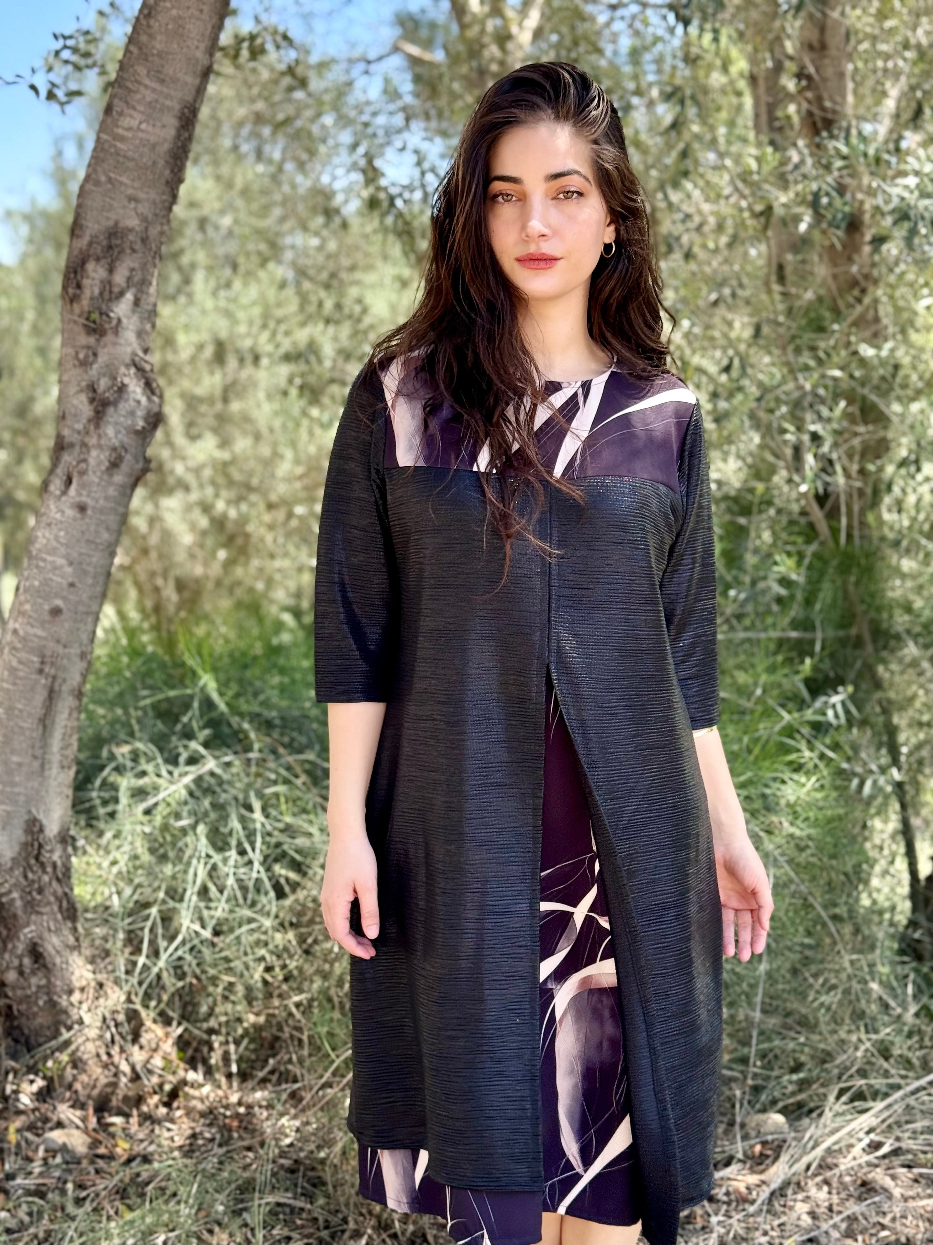 שמלת עדנה שחורה (7819561238704)