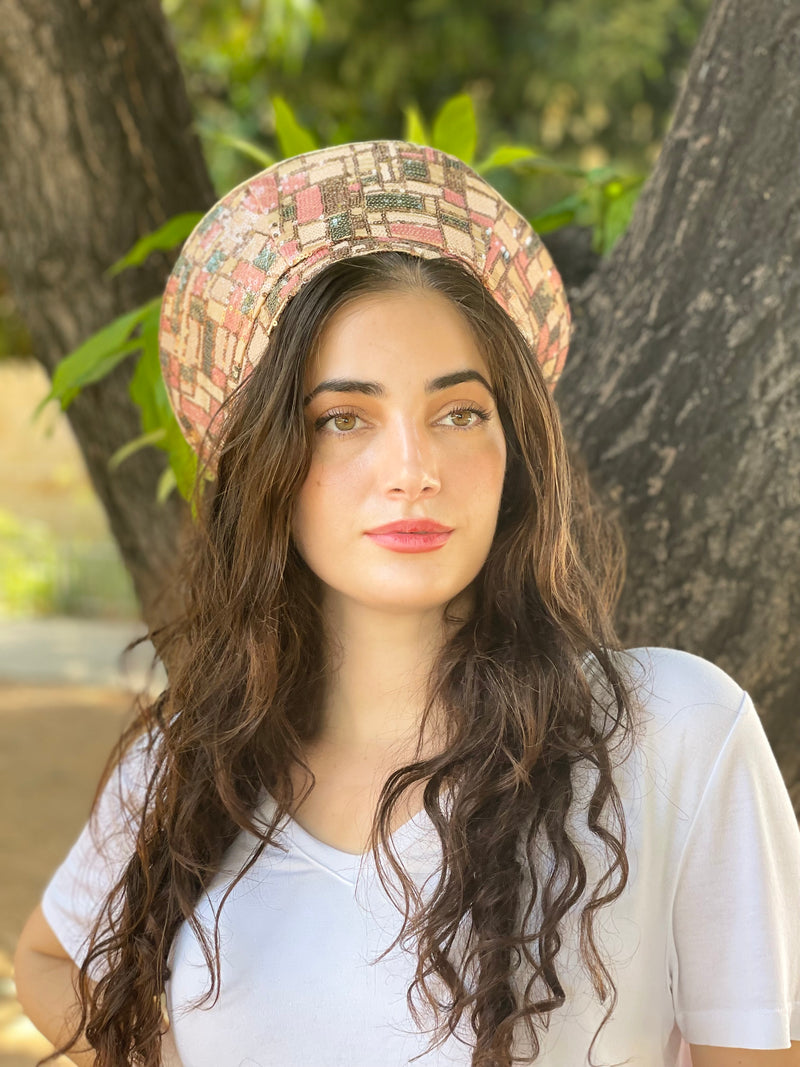 ⁨⁨⁨⁨⁨⁨⁨⁨⁨⁨⁨⁨⁨⁨כובע שיק פייטים רוז גולד ⁩⁩⁩⁩⁩⁩⁩⁩⁩⁩⁩⁩⁩⁩ (7714415902896)