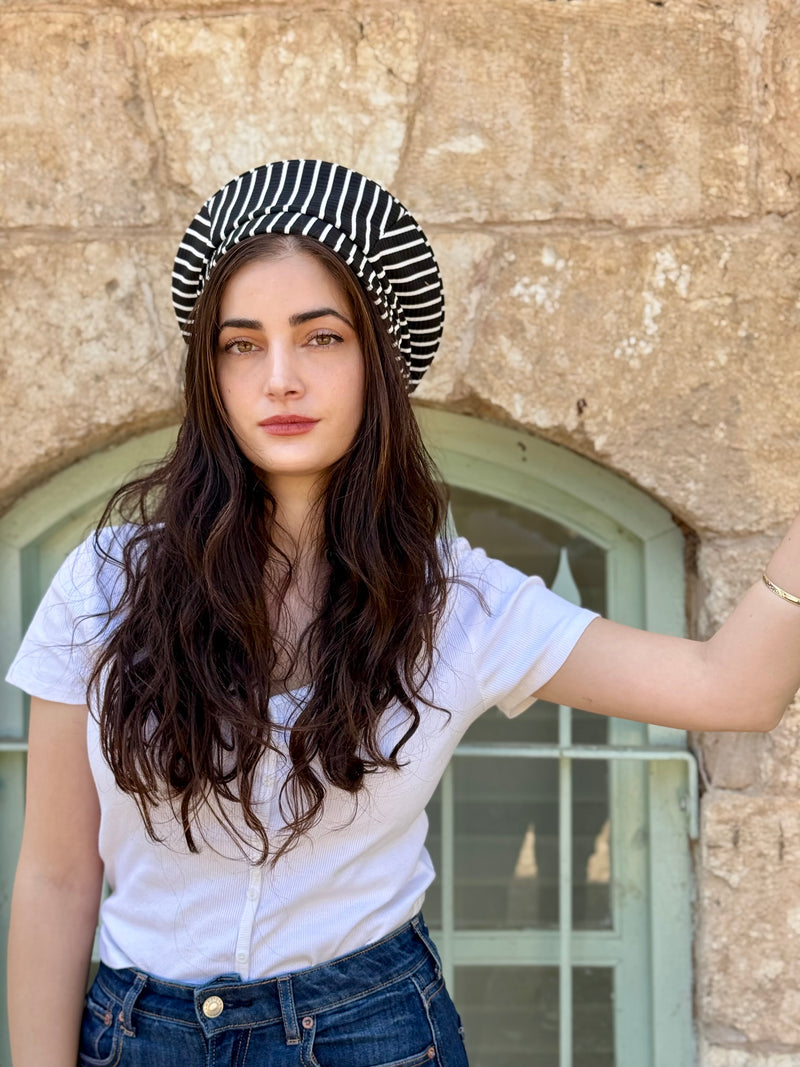 ⁨⁨⁨⁨ כובע שיק קומפורט פסים ⁩⁩⁩⁩ (7817962619056)
