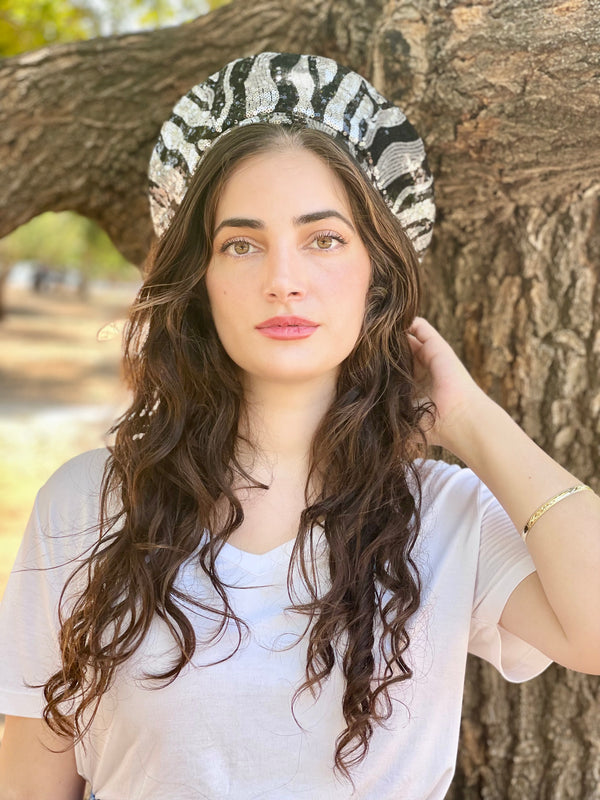 ⁨⁨⁨⁨⁨⁨⁨⁨⁨⁨⁨⁨⁨⁨כובע שיק פייטים זברה ⁩⁩⁩⁩⁩⁩⁩⁩⁩⁩⁩⁩⁩⁩ (7714416951472) (7714418819248)