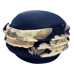 ברט קל קומות כחול פרחים בז׳ (7809346863280)