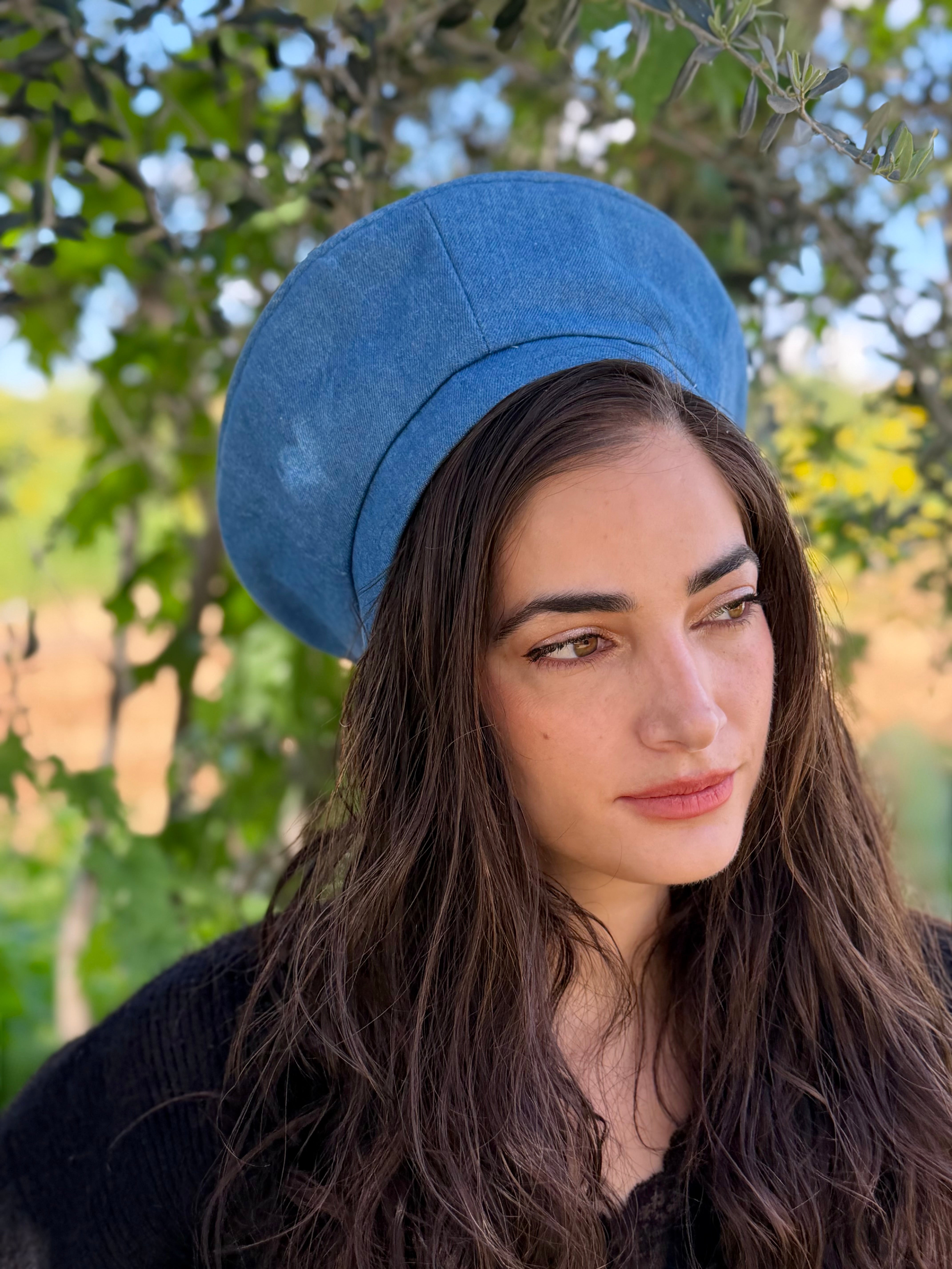 כובע שיק ג׳ינס כחול בהיר