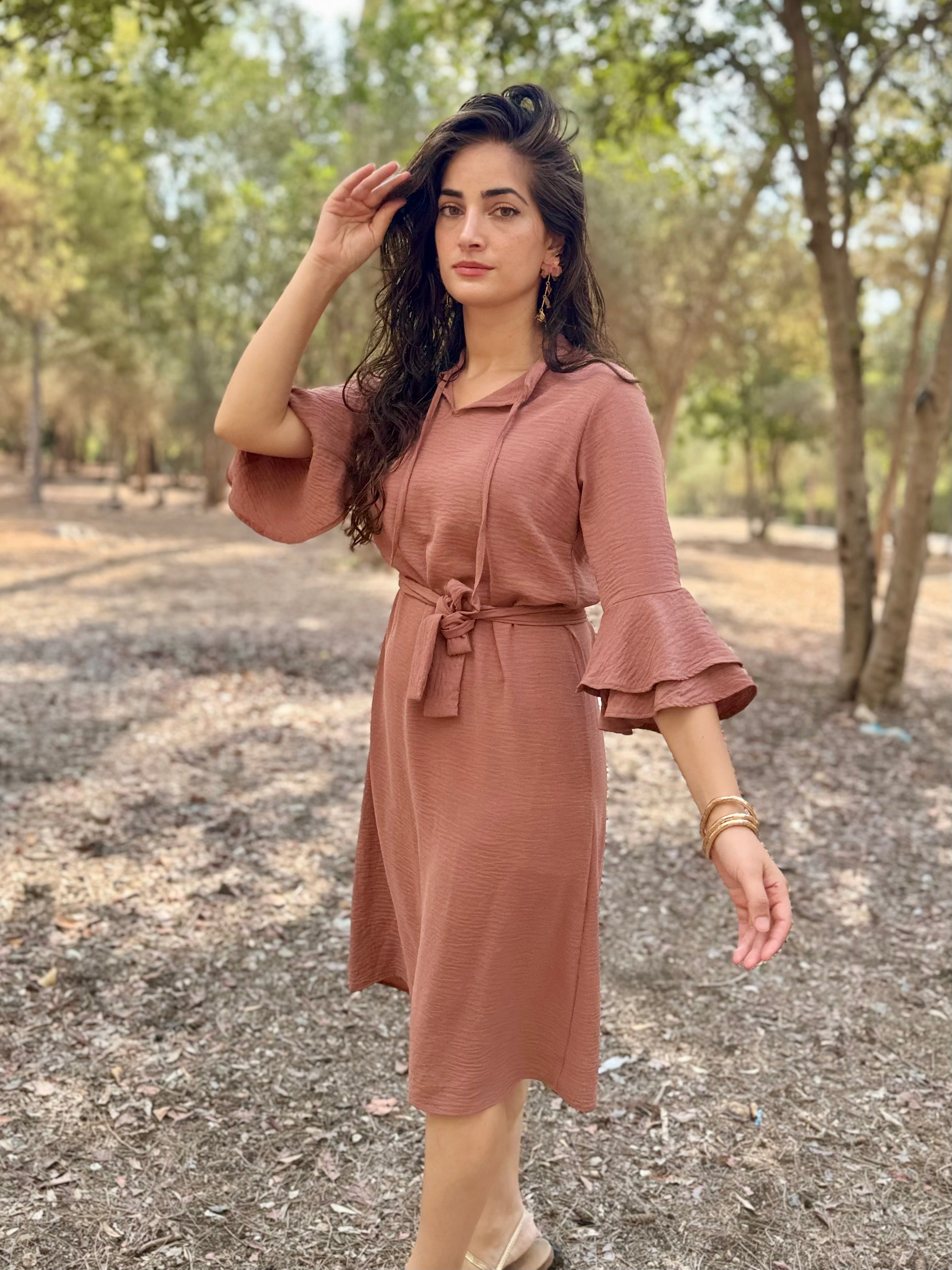 שמלת יפית ורוד עתיק (7939799220400)