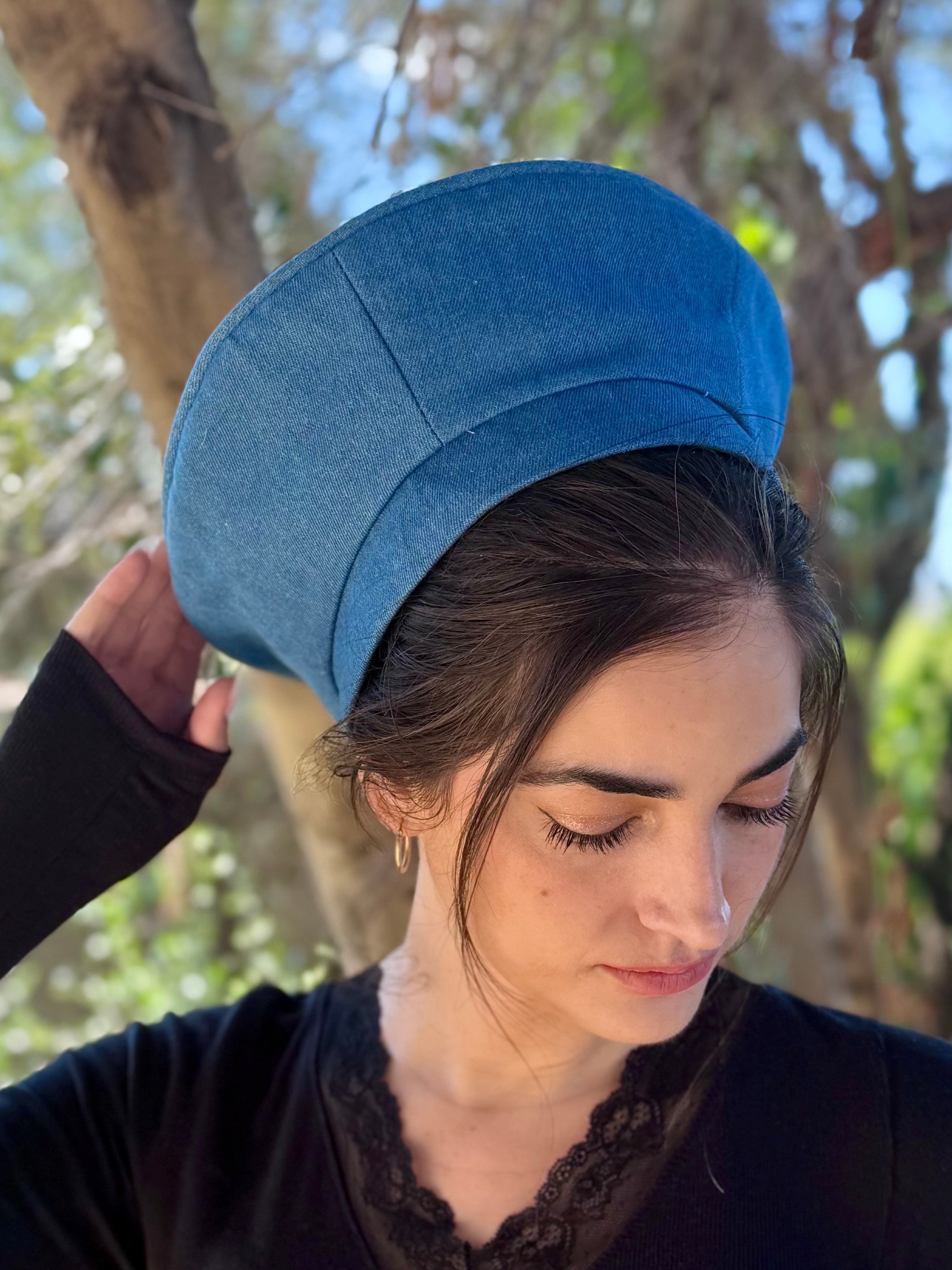 כובע שיק ג׳ינס כחול בהיר