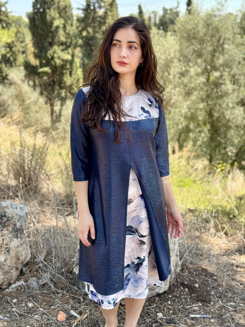 שמלת עדנה כחולה (7819561009328)