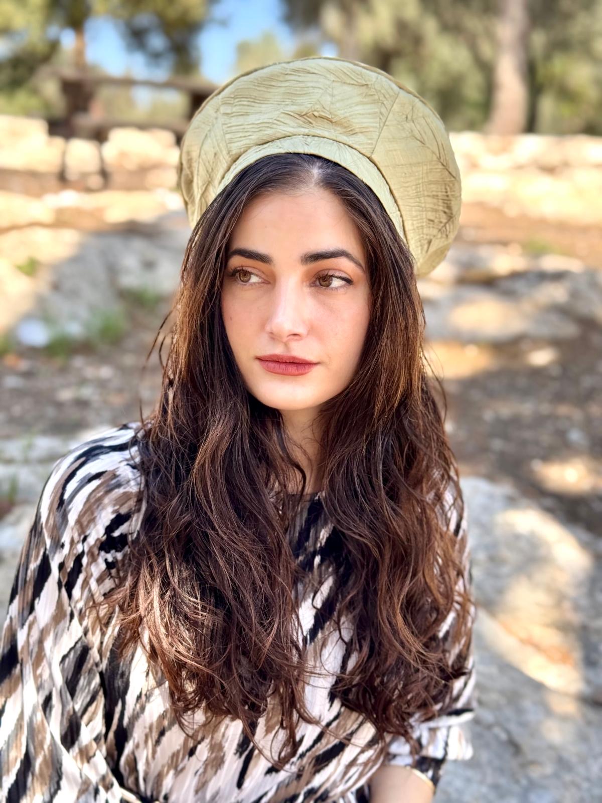כובע שיק פליסה ירוק