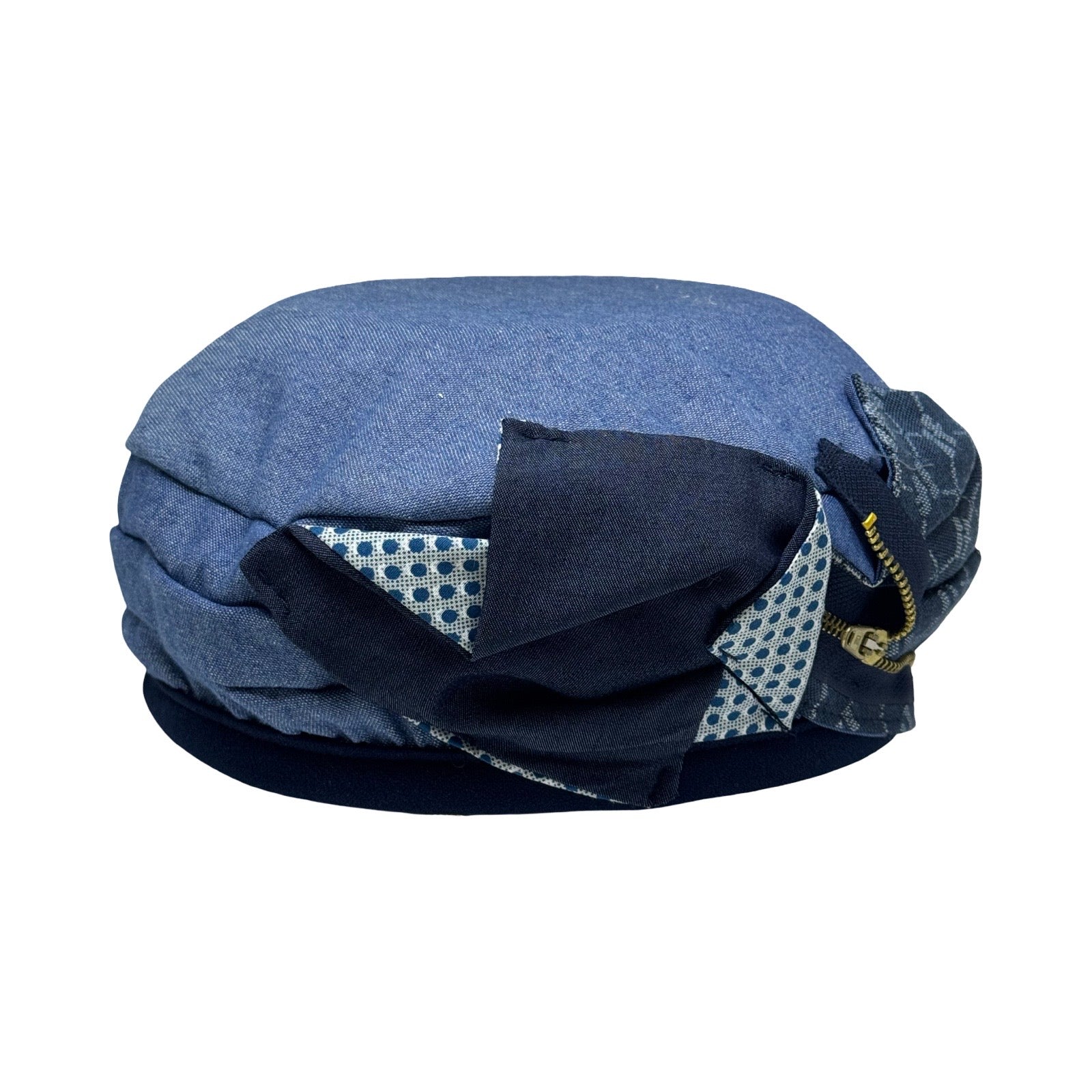 ברט קלאסי מקופלת רוכסן ג׳ינס כחול