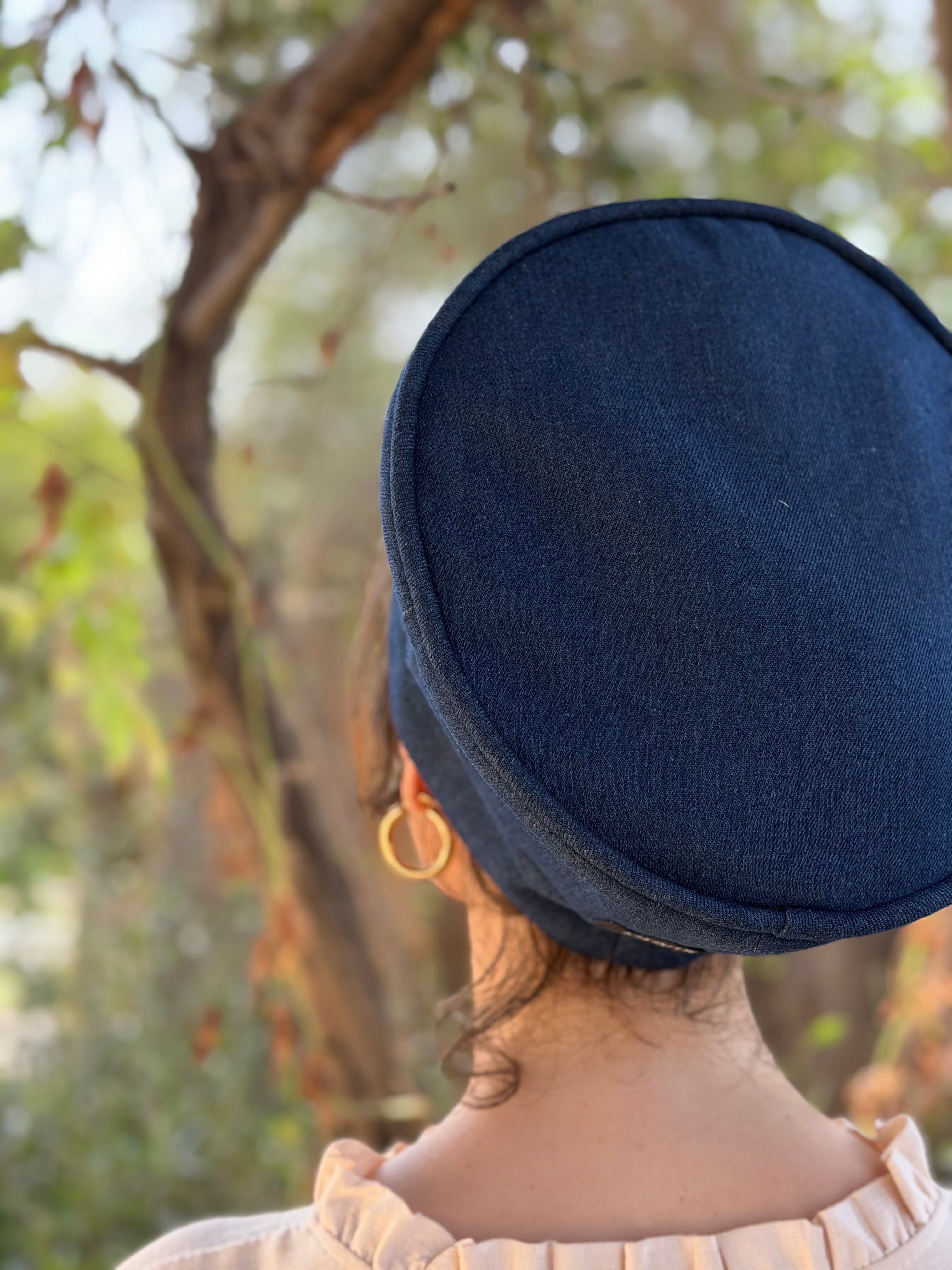 כובע שיק ג׳ינס כחול כהה