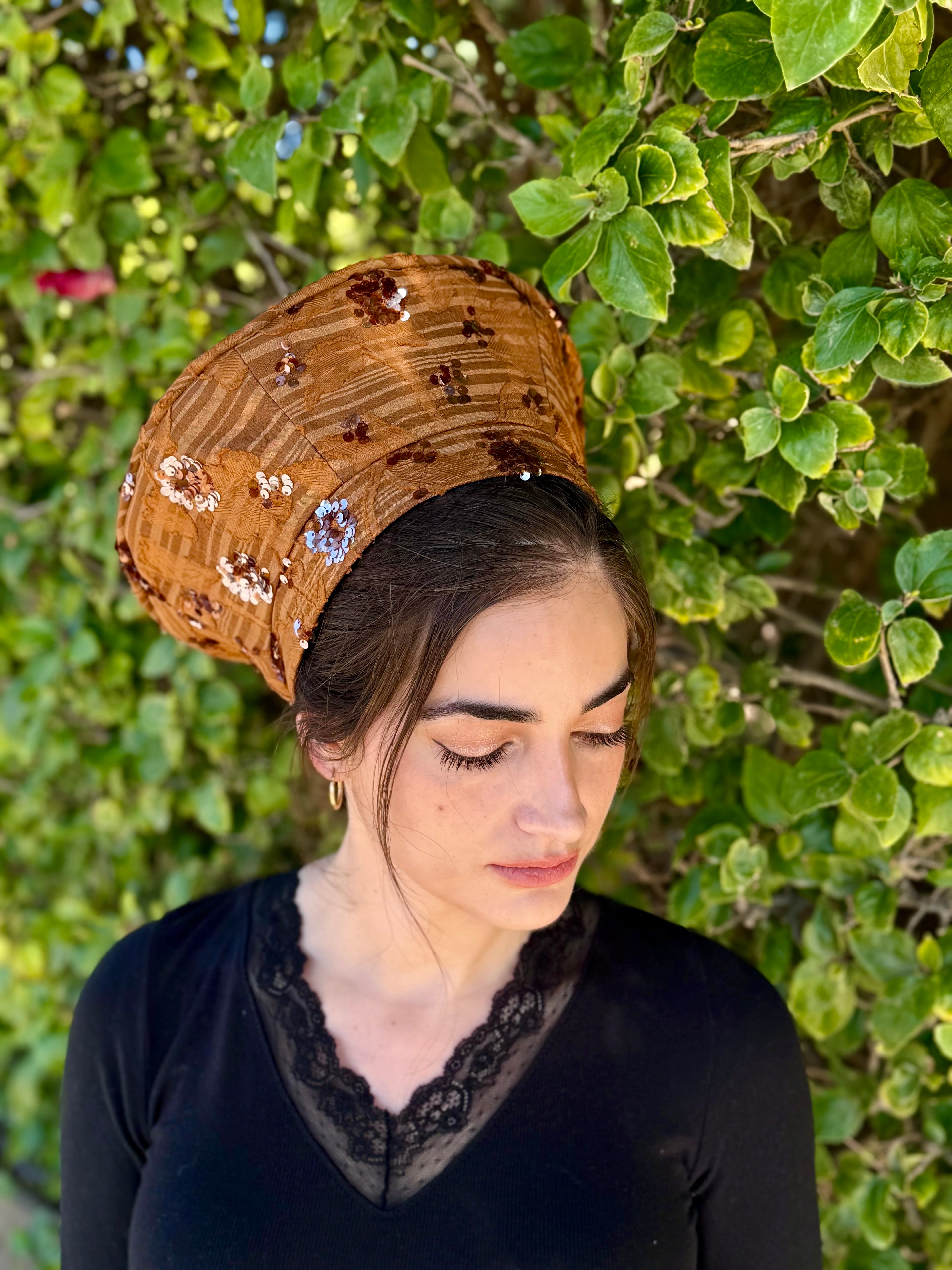 כובע שיק ביוטי קאמל-כתום