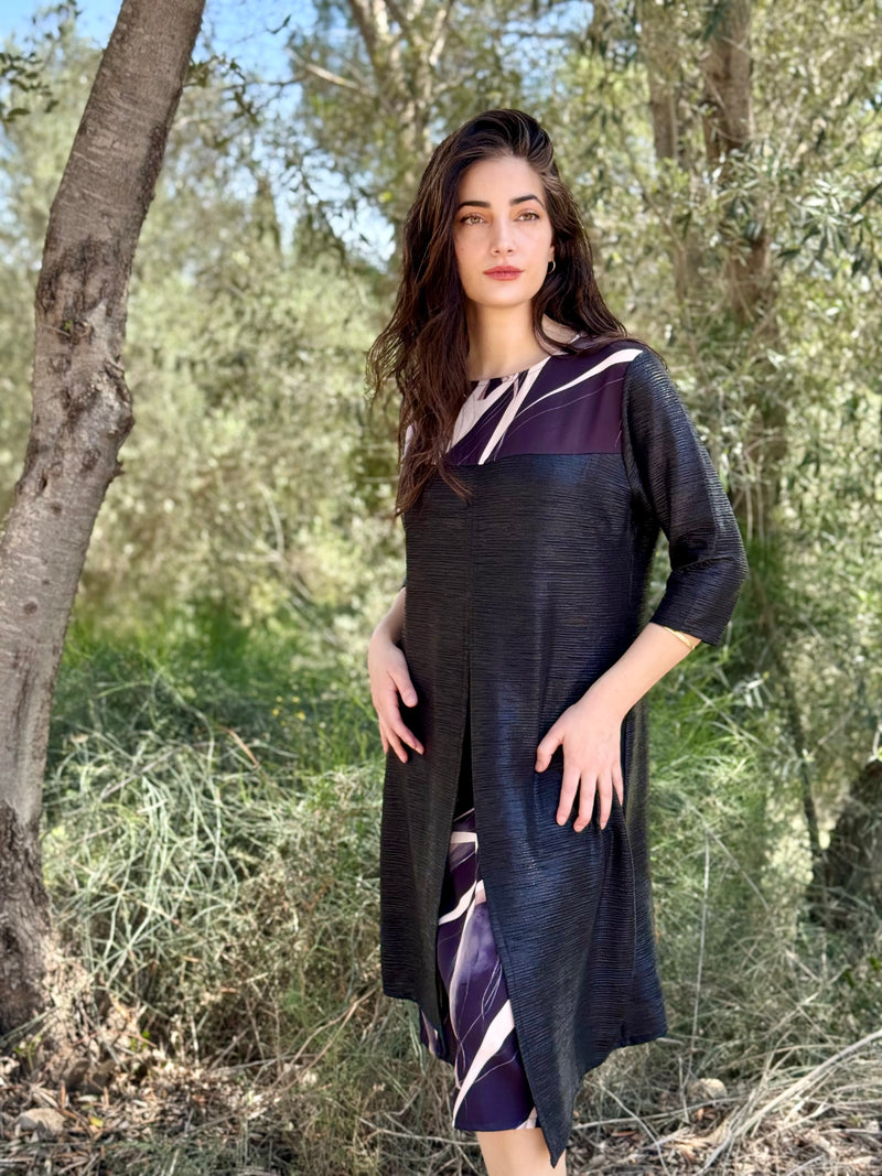 שמלת עדנה שחורה (7819561238704)