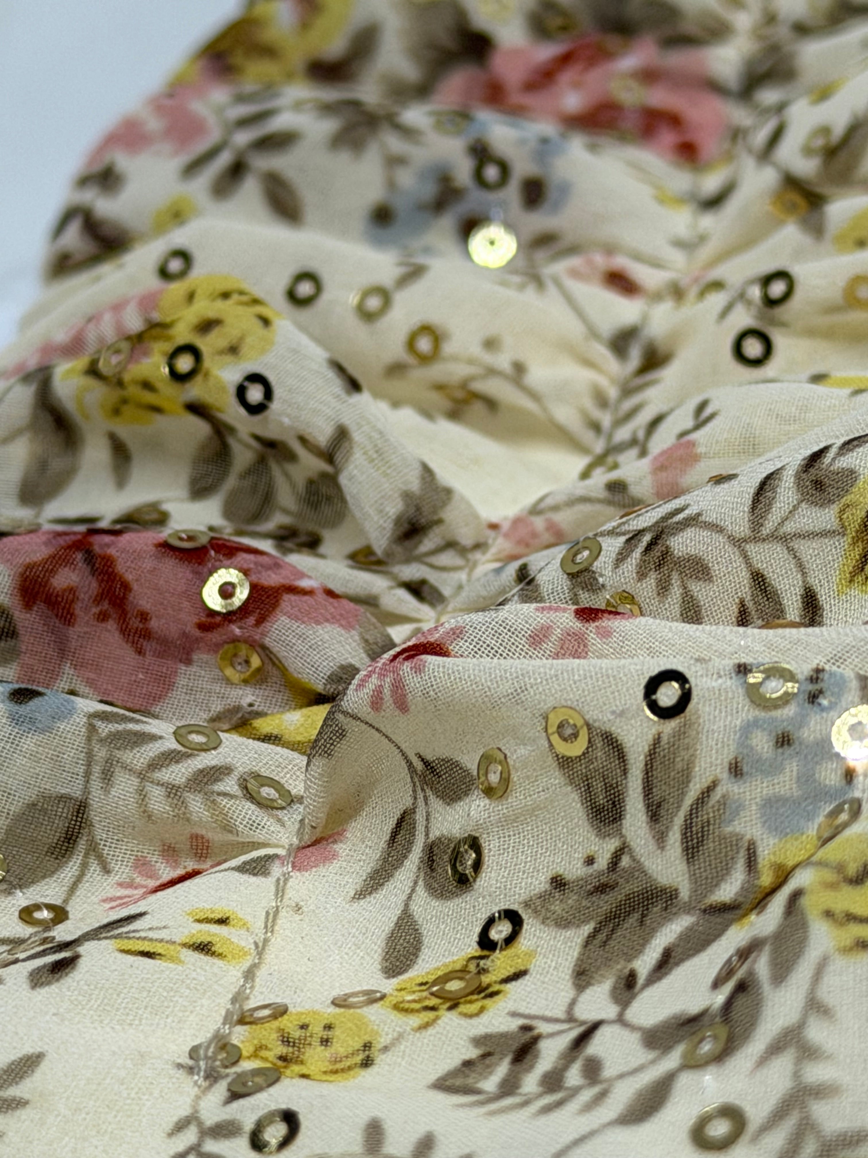 סרט סקוץ מכווץ פרחוני N4