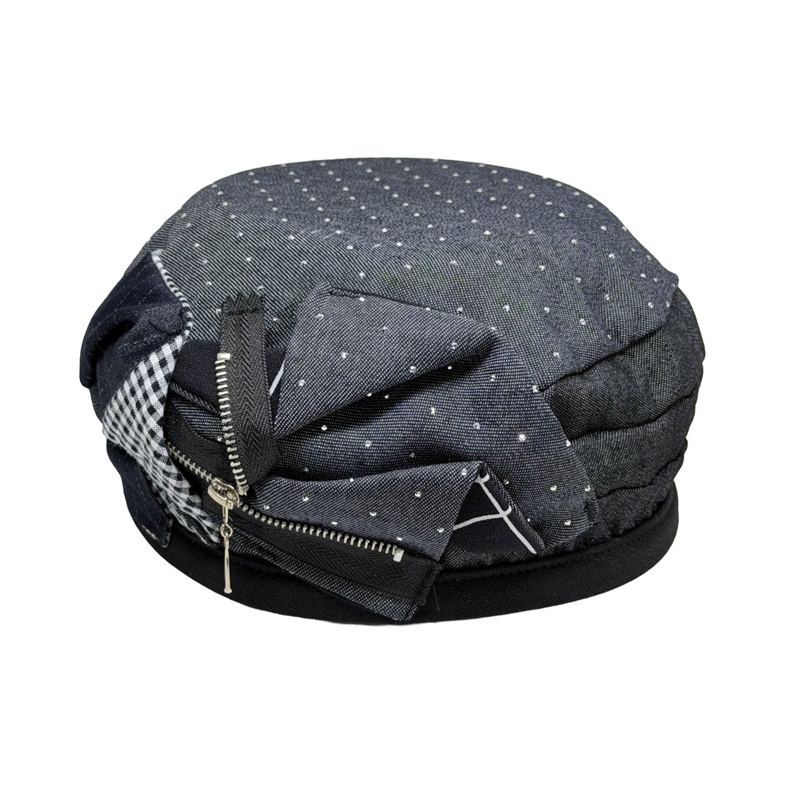 ברט קלאסי מקופלת רוכסן ג׳ינס שחור