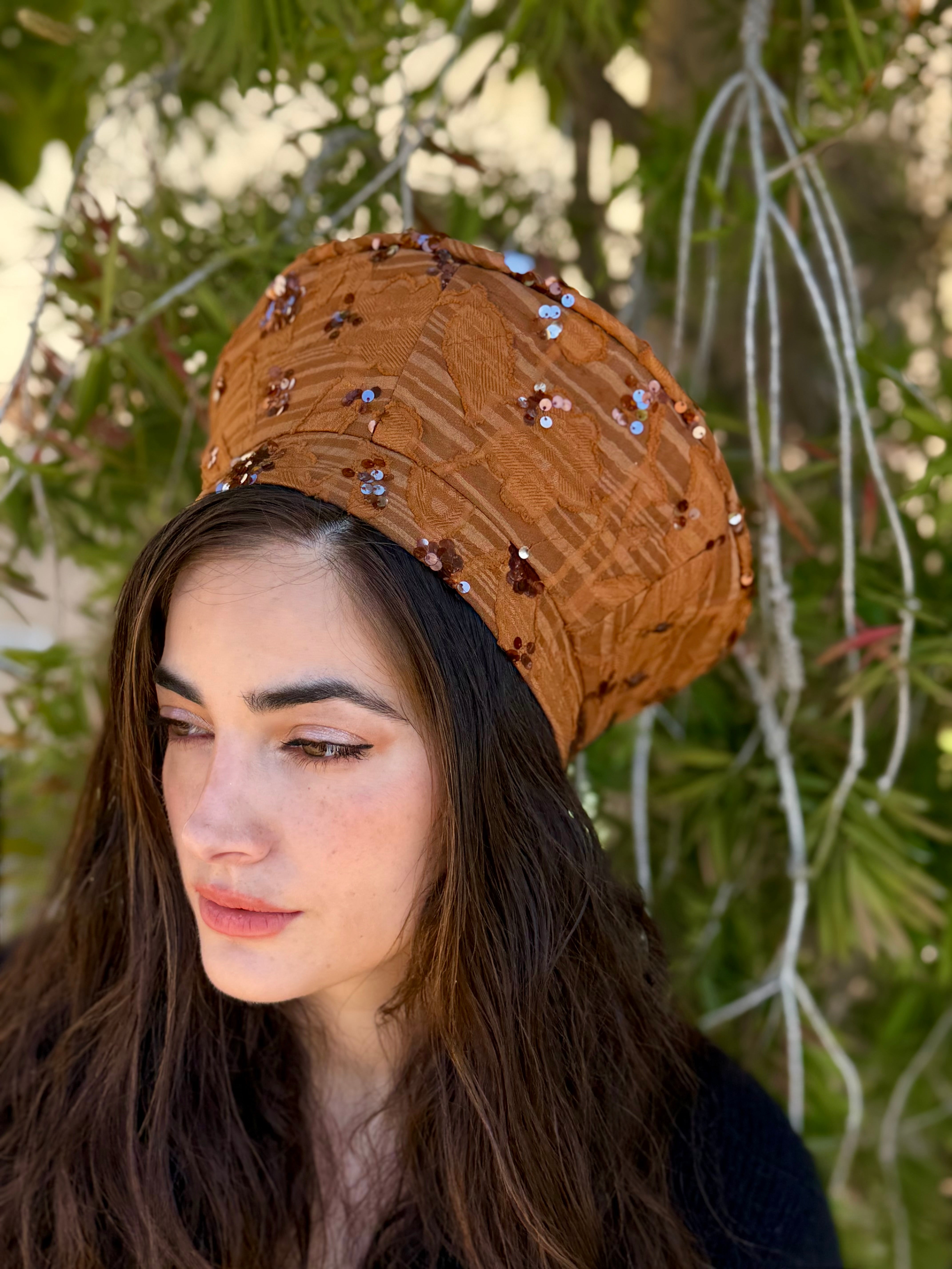 כובע שיק ביוטי קאמל-כתום