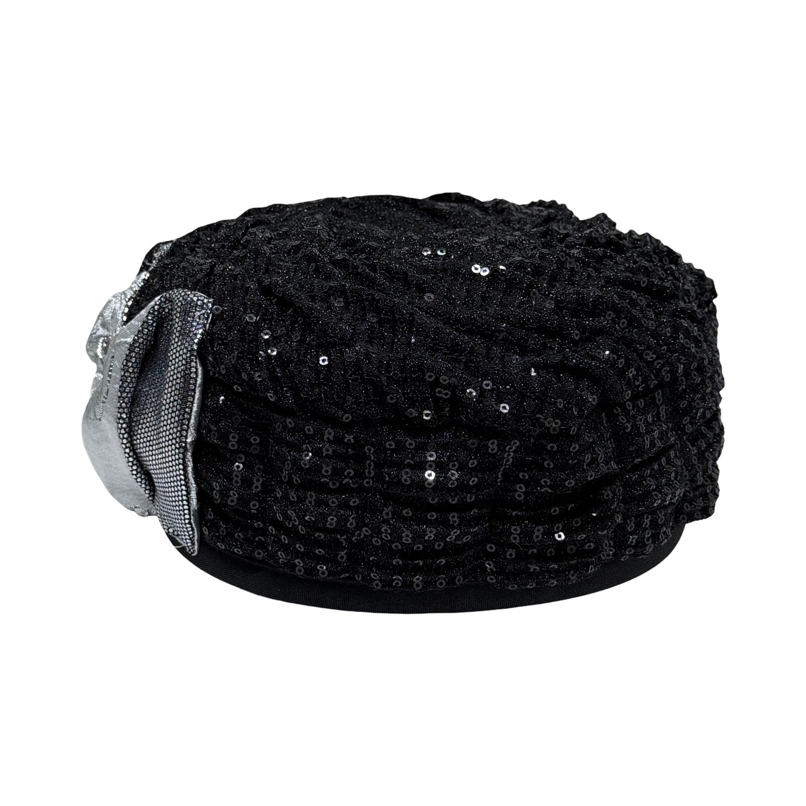 ברט מכווץ שושן אלגנט שחור כסוף פייט