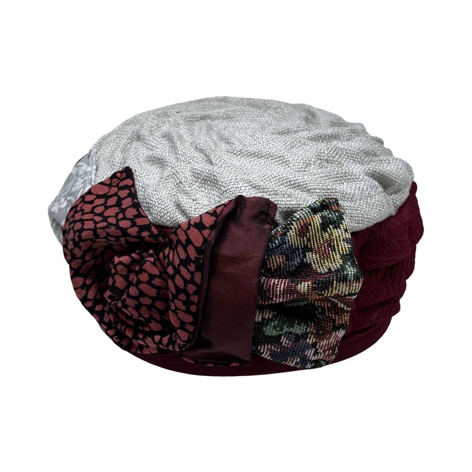 ברט מכווץ עלי כותרת בורדו