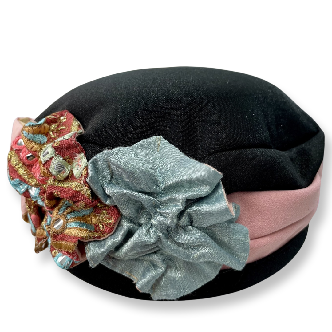 ברט קלאסי פרחים ורוד מנטה