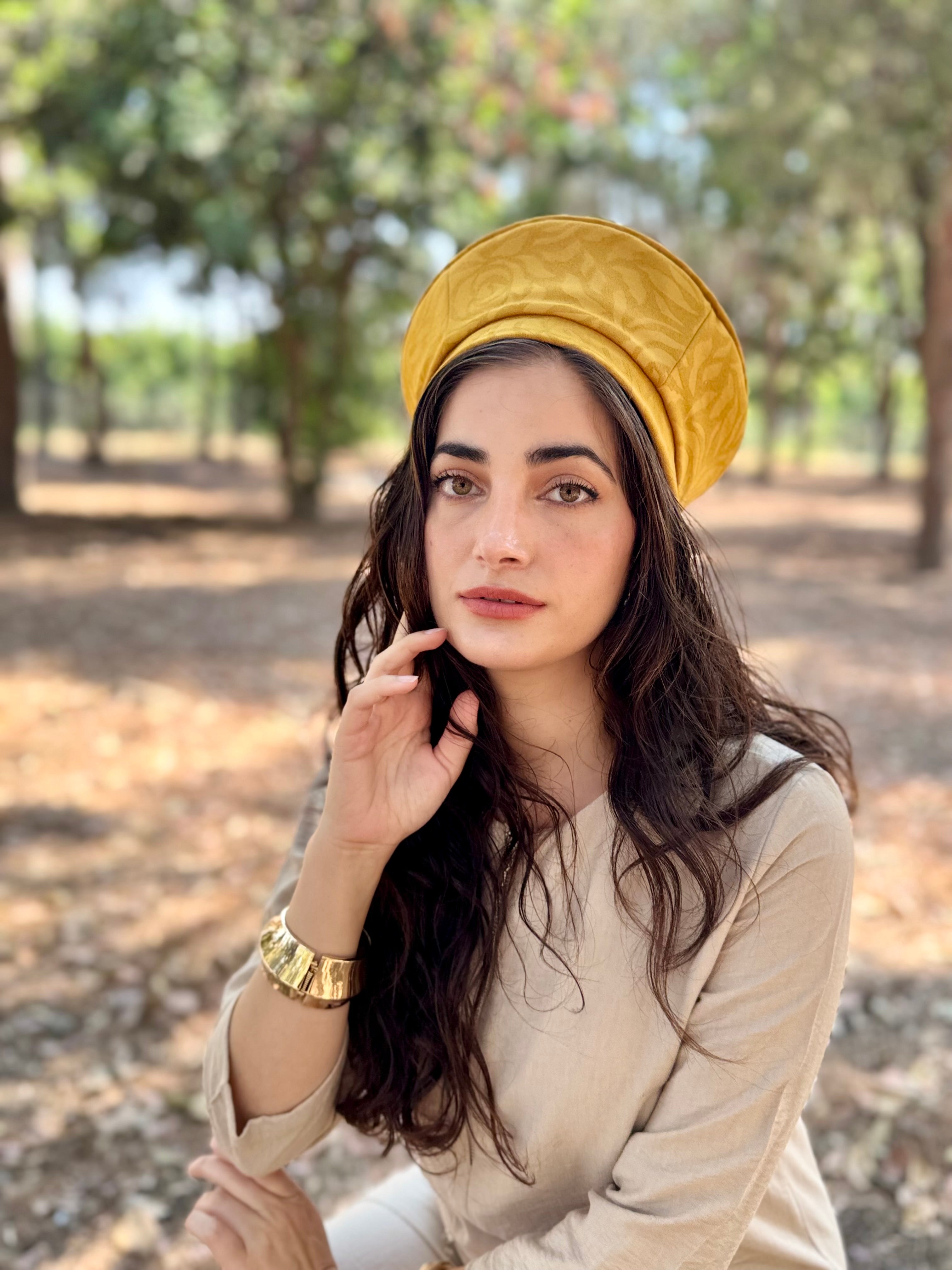 ⁨⁨⁨⁨ כובע שיק קומפורט חרדל ⁩⁩⁩⁩ (7900028076208)